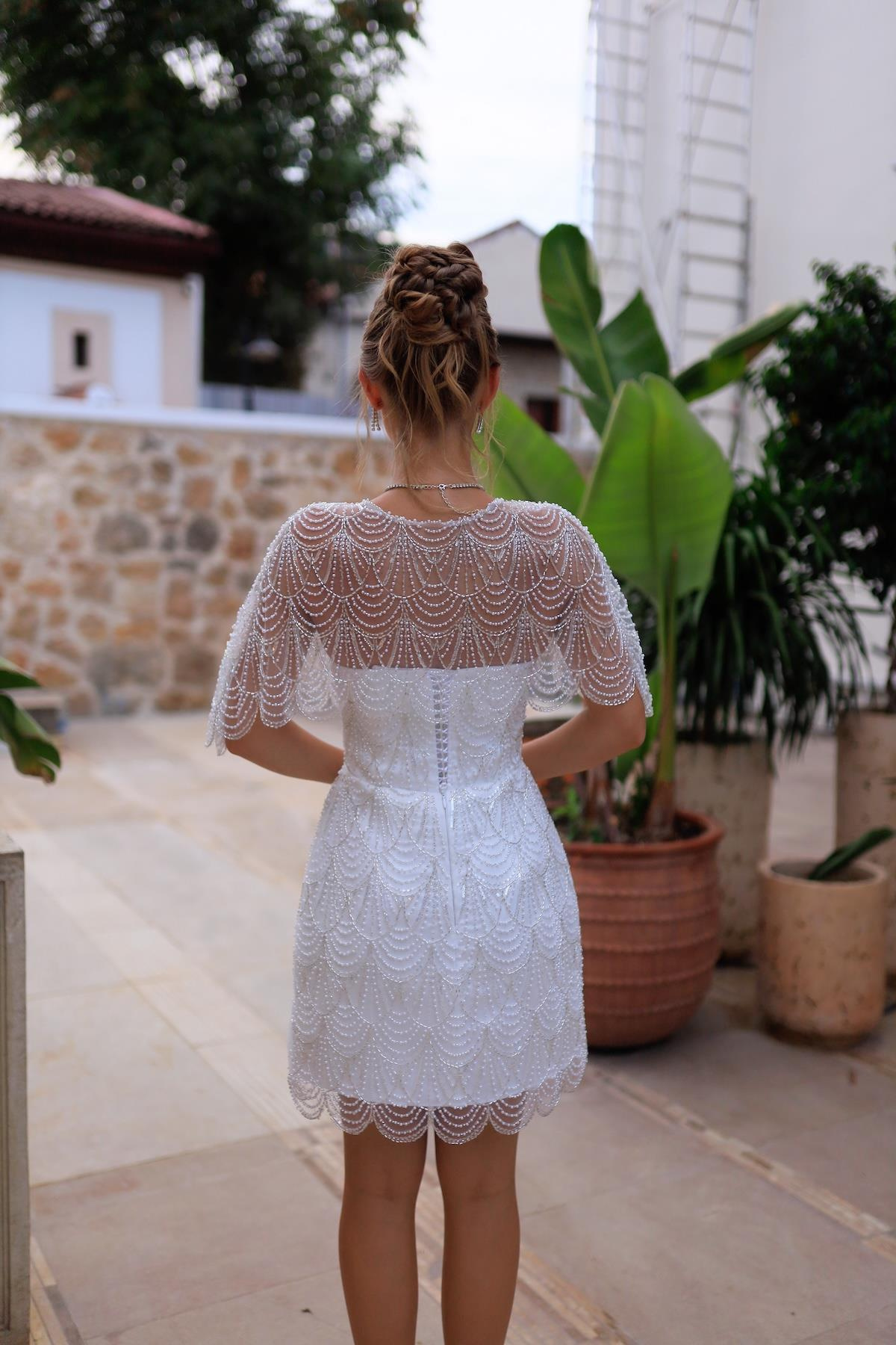 TheElsa | MONICA AFTERAFTER KOLEKSİYONUMonica Mini Dantel After Parti Tasarım Elbise