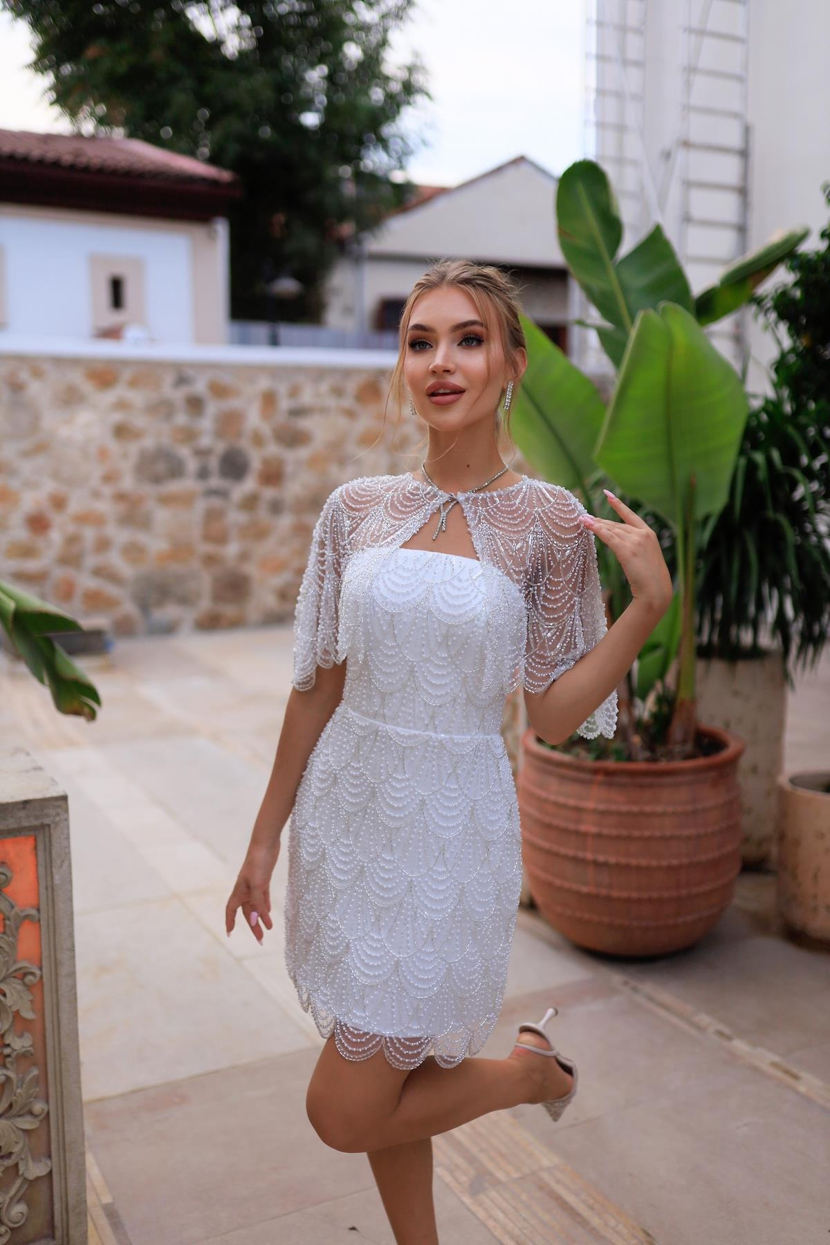TheElsa | MONICA AFTERAFTER KOLEKSİYONUMonica Mini Dantel After Parti Tasarım Elbise