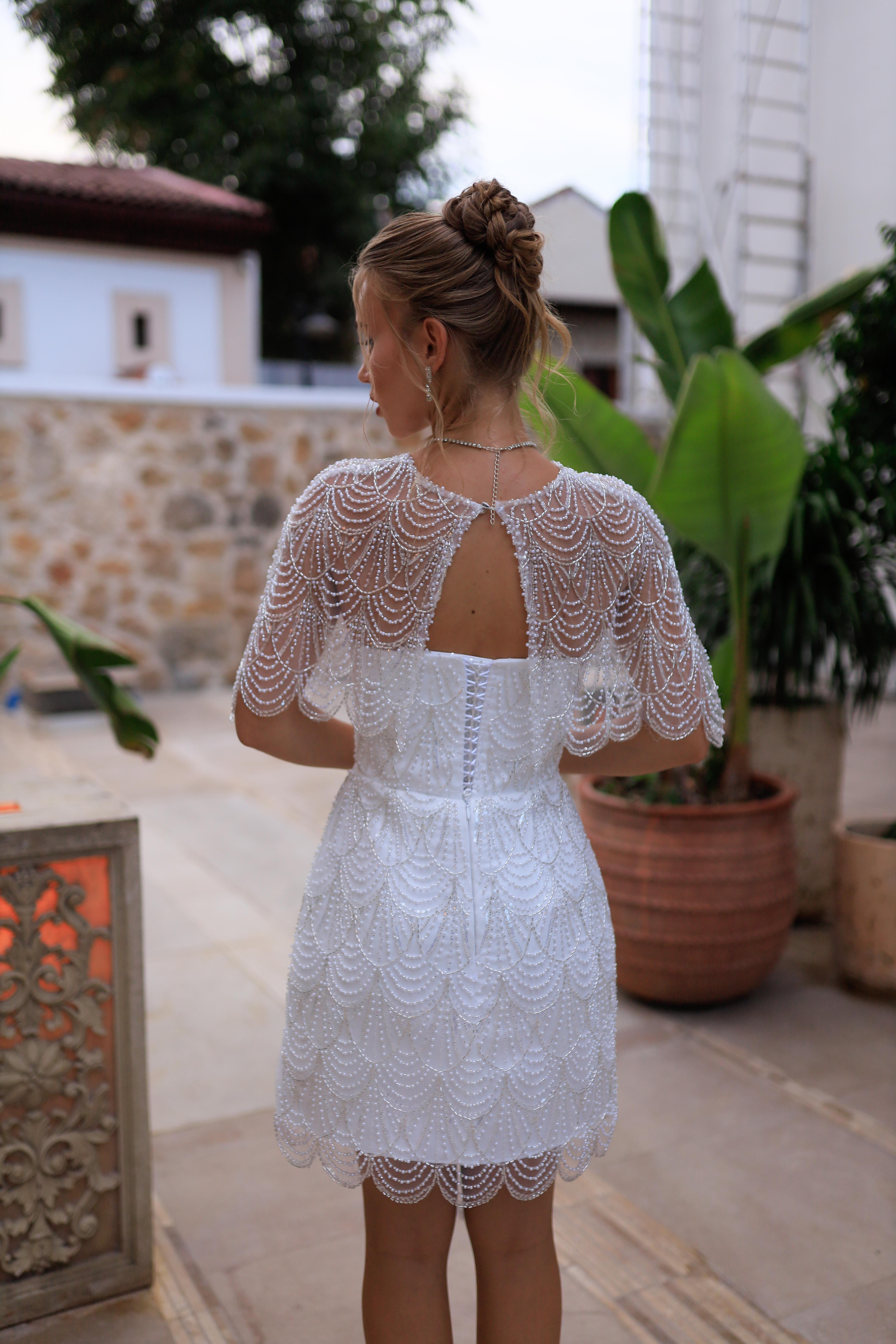 TheElsa | MONICA AFTERAFTER KOLEKSİYONUMonica Mini Dantel After Parti Tasarım Elbise