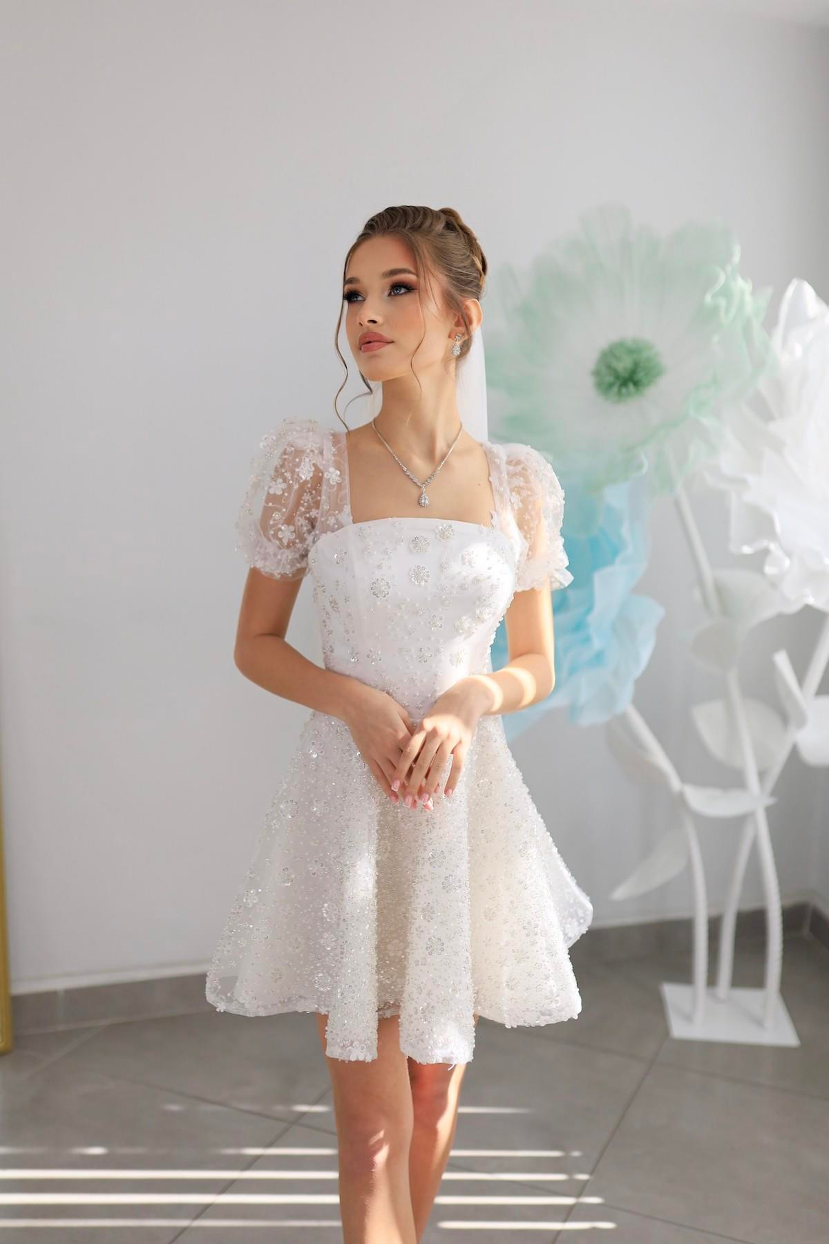 TheElsa | AFTER | Olivya Mini Dantel After Tasarım ElbiseAFTER KOLEKSİYONUOlivya Mini Dantel After Parti Tasarım Elbise