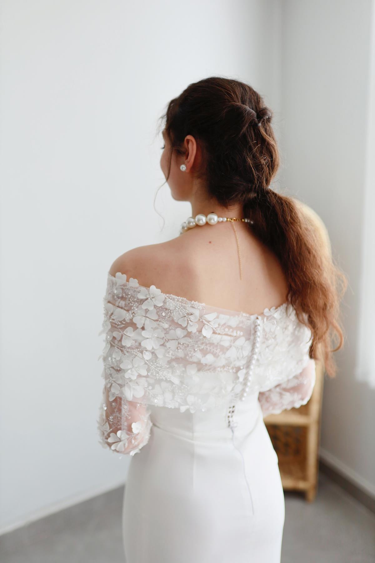 TheElsa | Kişiye Özel Üretim Abiye Elbise | Piraye Beyaz Özel Tasarım Dantel Detaylı Kalem Nikah Nişan ElbisesiÖZEL ÜRETİM ELBİSEPiraye Beyaz Özel Tasarım Dantel Detaylı Kalem Nikah Nişan Elbisesi