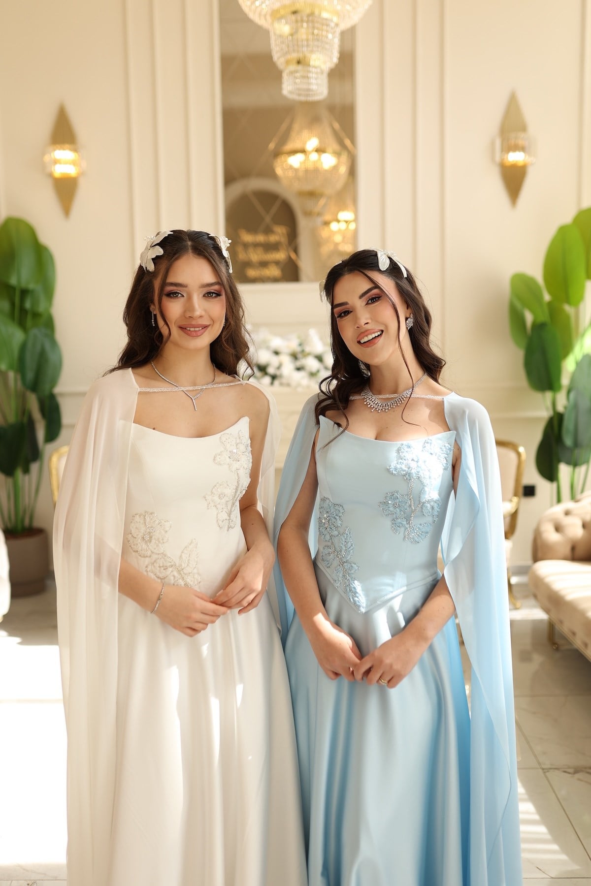 TheElsa | Serena Beyaz Prenses Şifon ŞalSADE ELBİSELERSerena Beyaz Prenses Şifon Şal Korseli Uzun Saten Nişan Davet Elbisesi