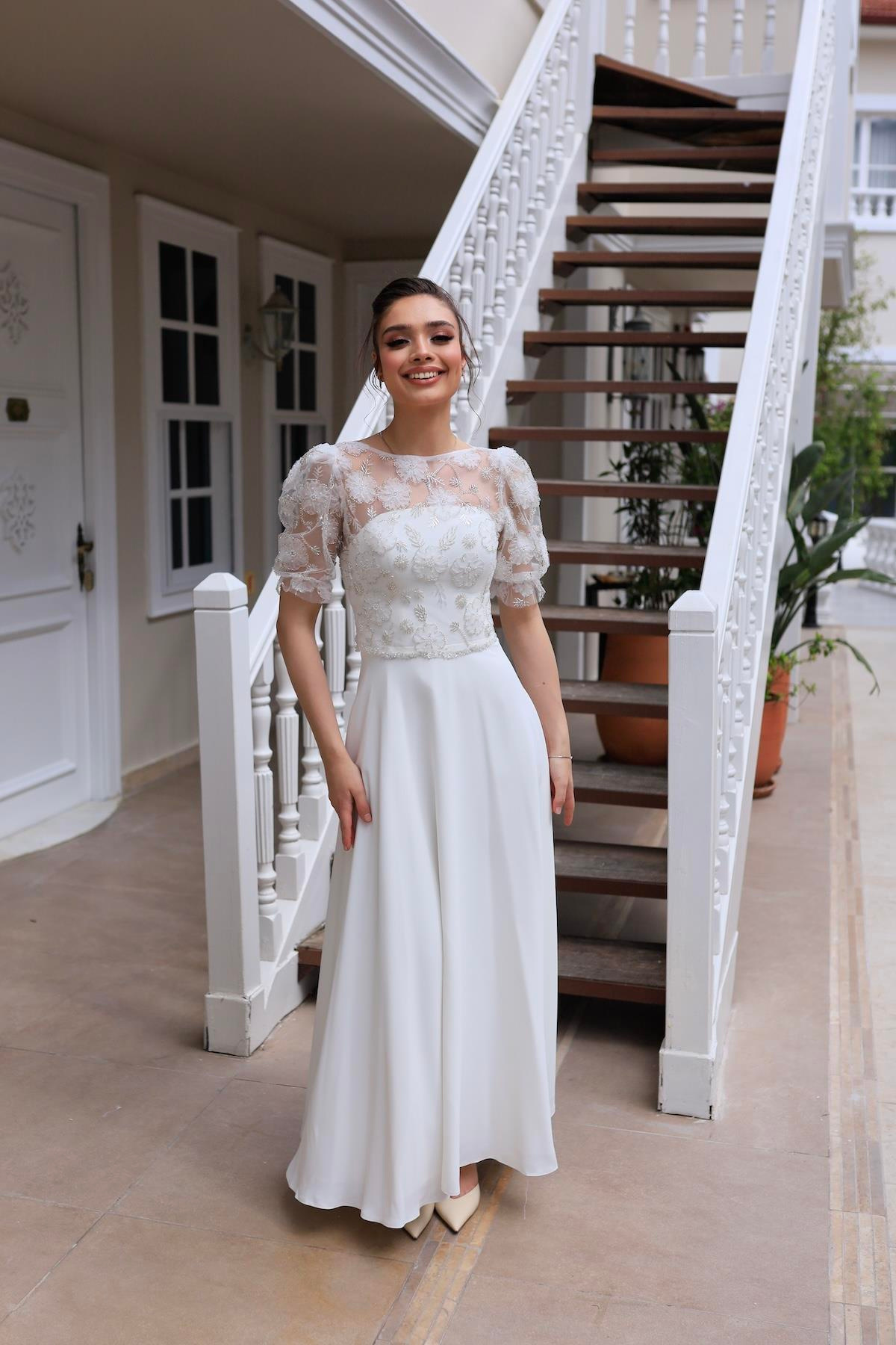 TheElsa | | Sienna Prenses Beyaz Özel Tasarım Dantel Detaylı Nikah Nişan ElbisesiDANTEL ELBİSELERSienna Prenses Beyaz Özel Tasarım Dantel Detaylı Nikah Nişan Elbisesi