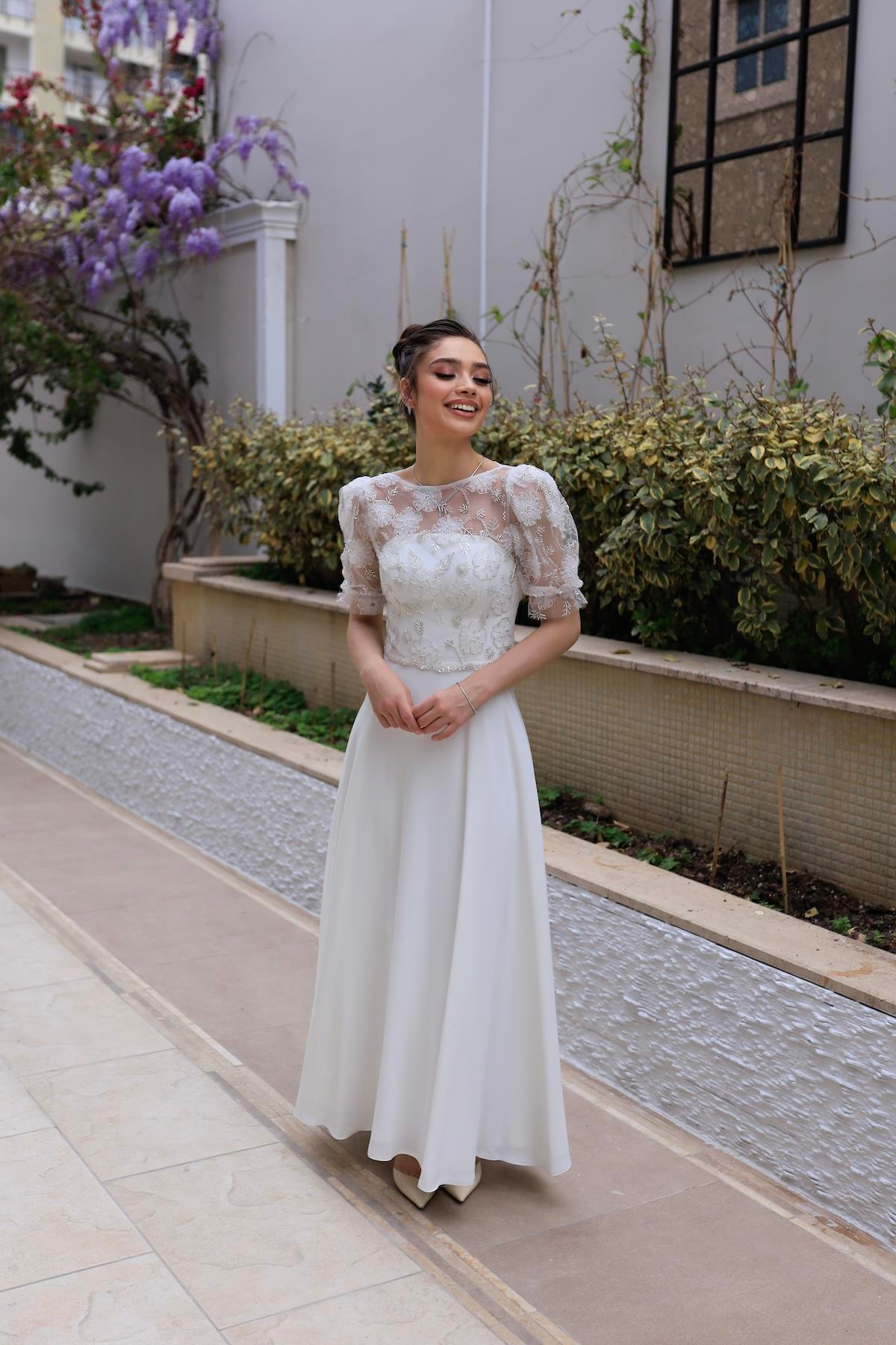 TheElsa | | Sienna Prenses Beyaz Özel Tasarım Dantel Detaylı Nikah Nişan ElbisesiDANTEL ELBİSELERSienna Prenses Beyaz Özel Tasarım Dantel Detaylı Nikah Nişan Elbisesi