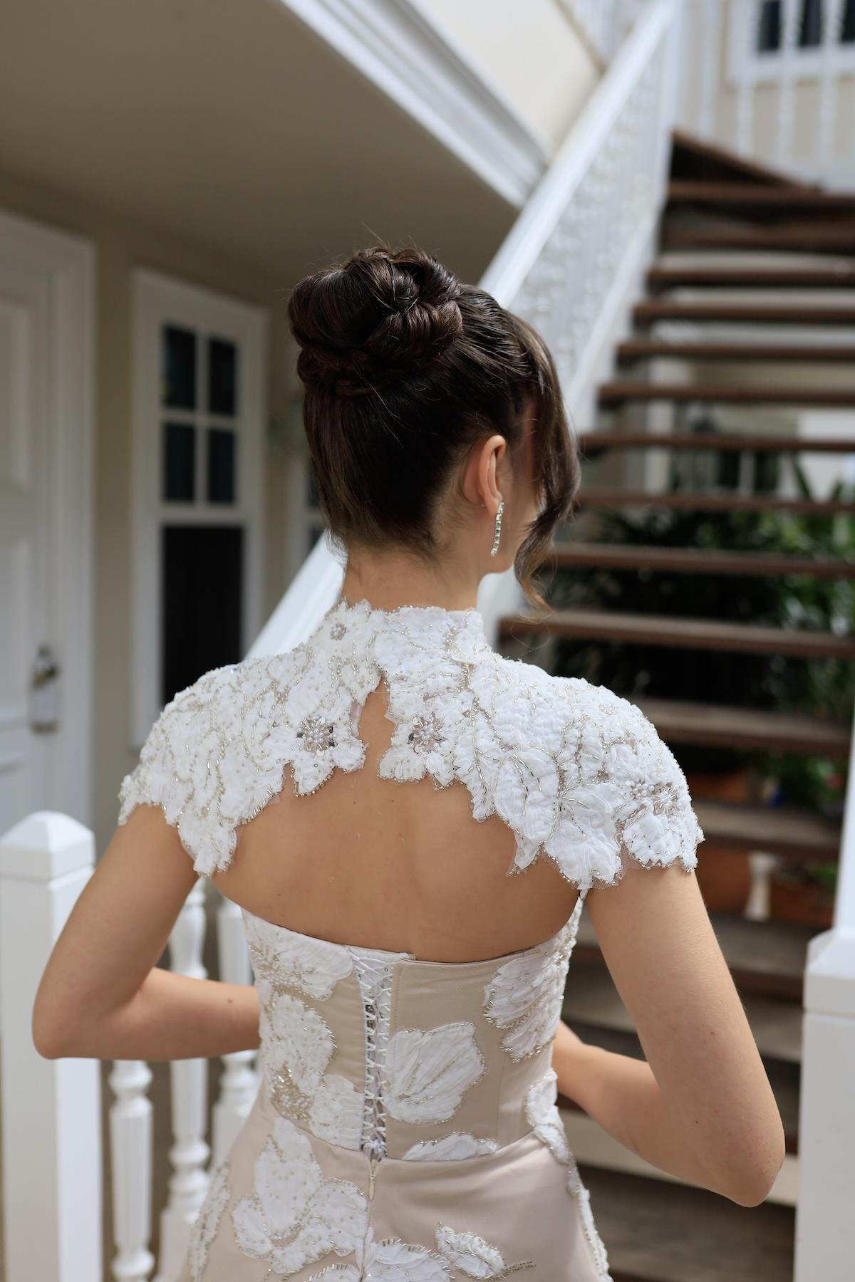 TheElsa | SINDIRELLA PRENSES APOLETSİNDİRELLA COLLECTİONSindirella Apolet Prenses Beyaz Çiçekli Özel Tasarım Dantel Abiye Elbise