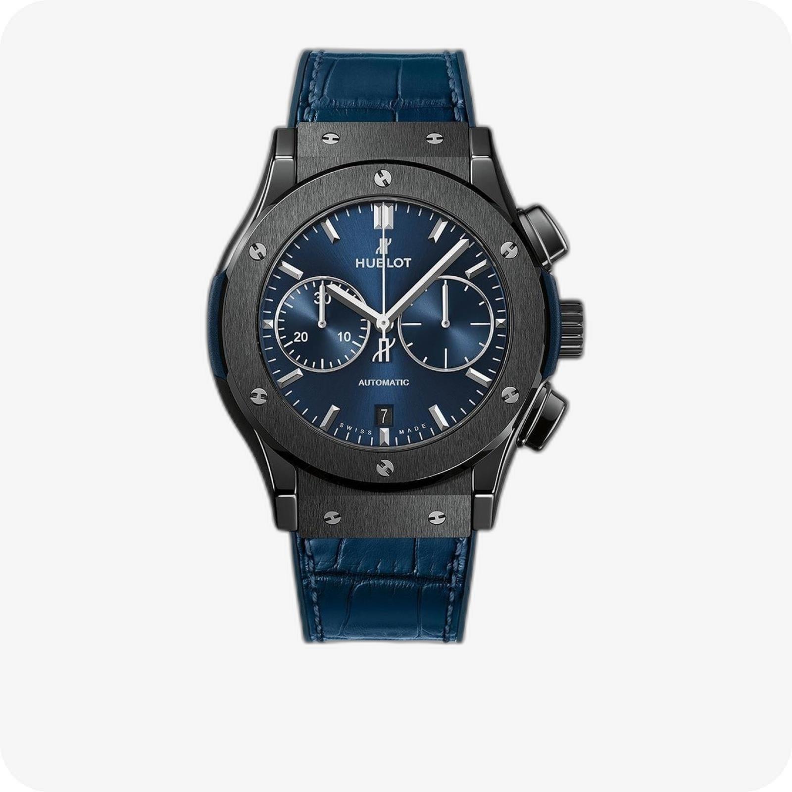 Hublot Classic Fusion Ceramic Blue Chronograph