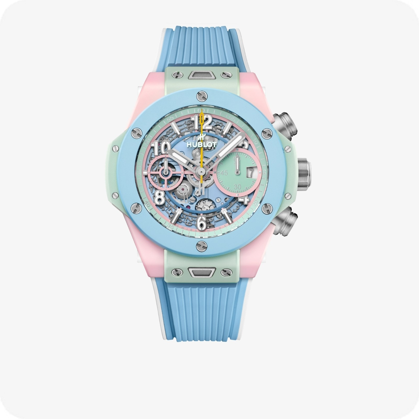 Hublot Big Bang MECA-10 Big Bang MECA-10 Frosted Carbon Sky Blue