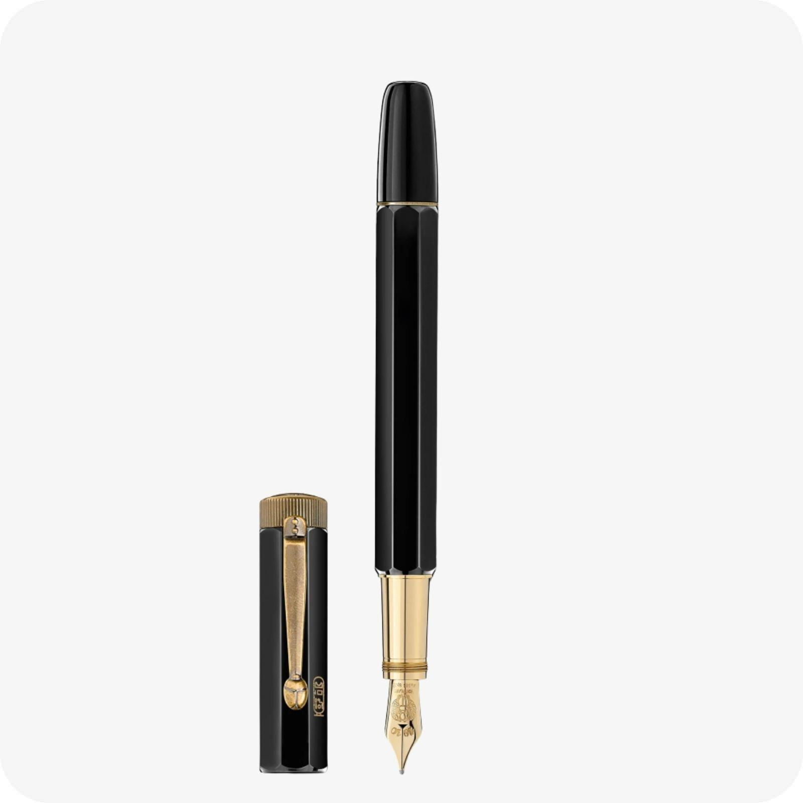 Montblanc Meisterstück Heritage Egyptomania Special Edition Siyah Dolma Kalem