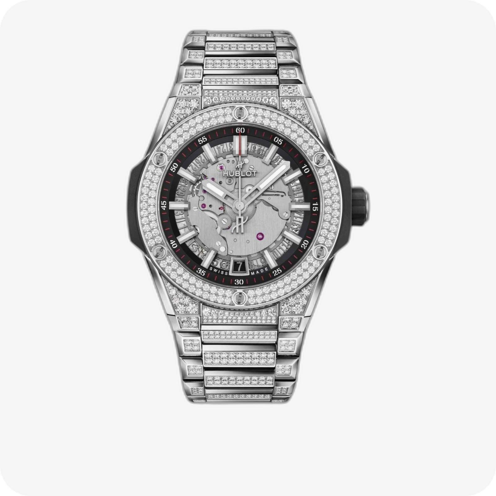 Hublot Big Bang Integrated Time Only Titanyum Pavé
