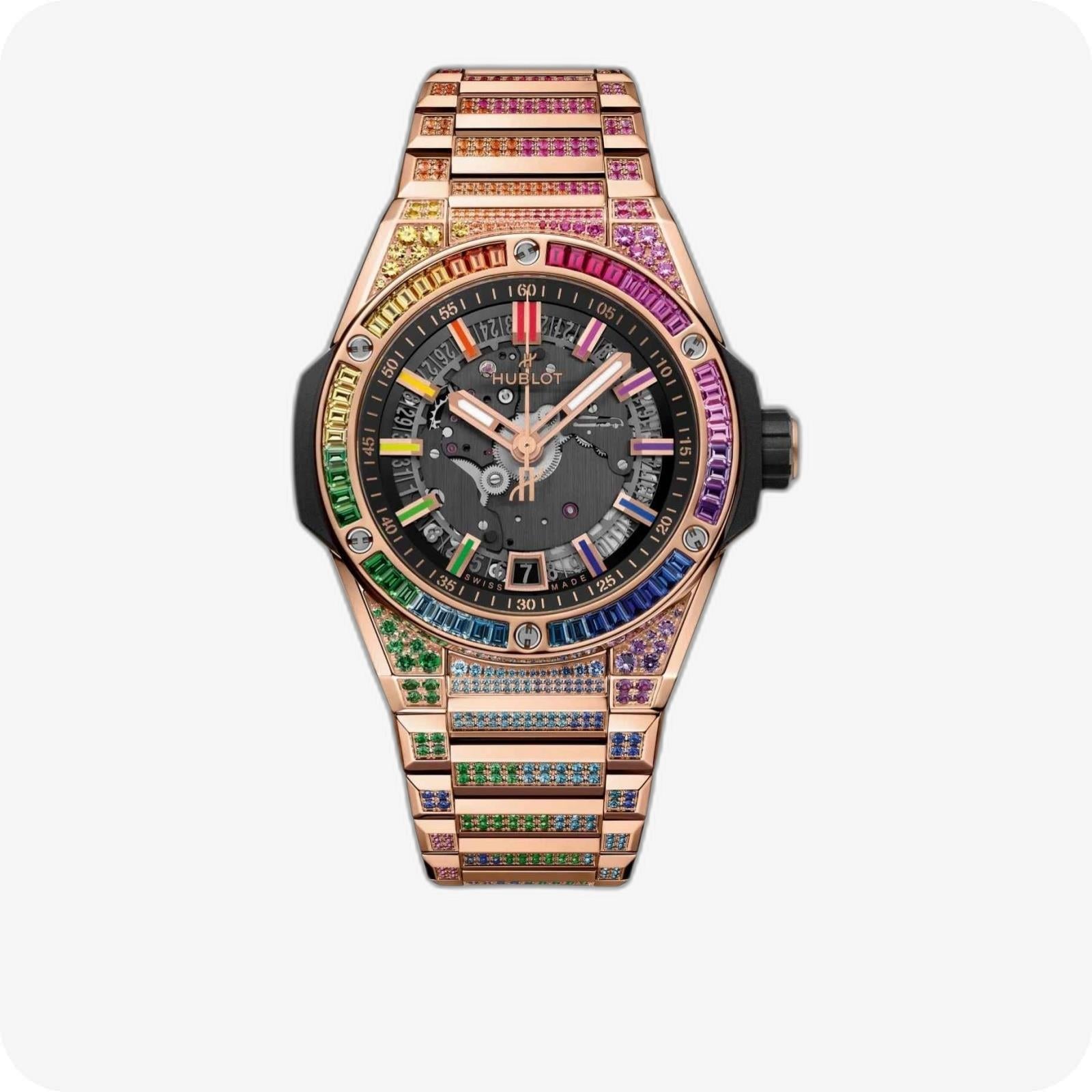 Hublot Big Bang Integrated Time Only King Gold Rainbow
