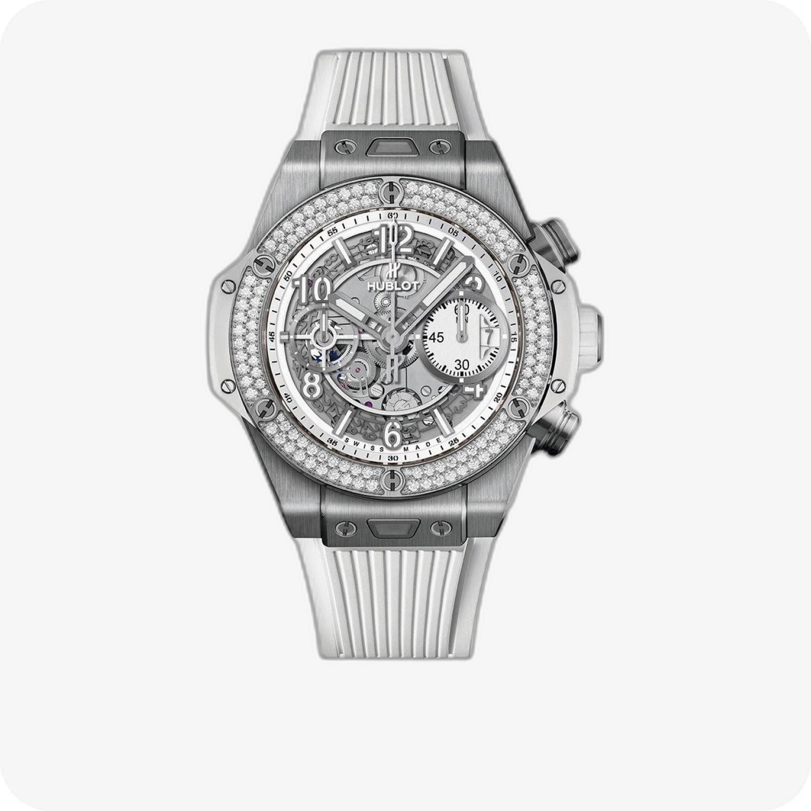 Hublot Big Bang Unico Titanium White Diamonds
