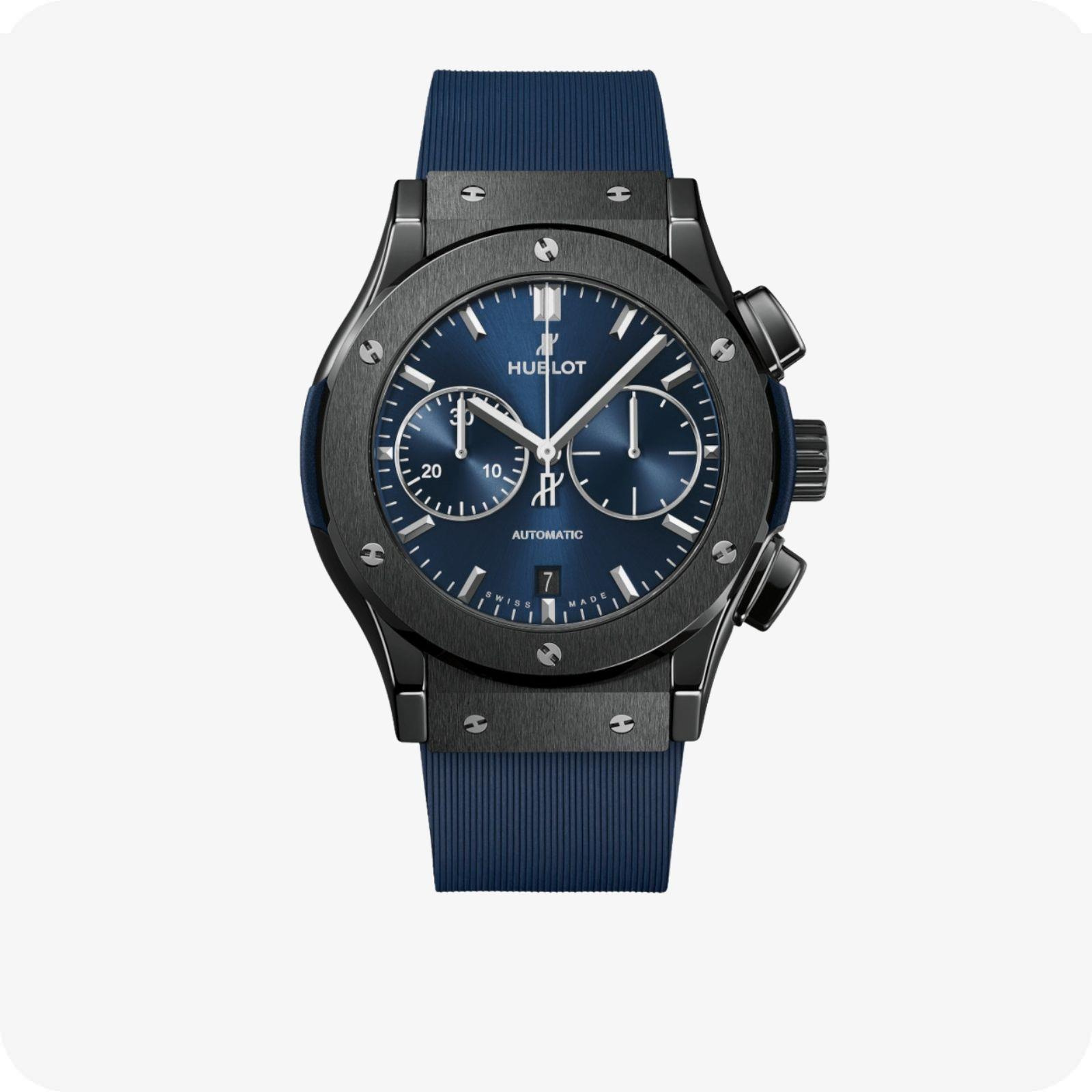 Hublot Classic Fusion Ceramic Blue Chronograph
