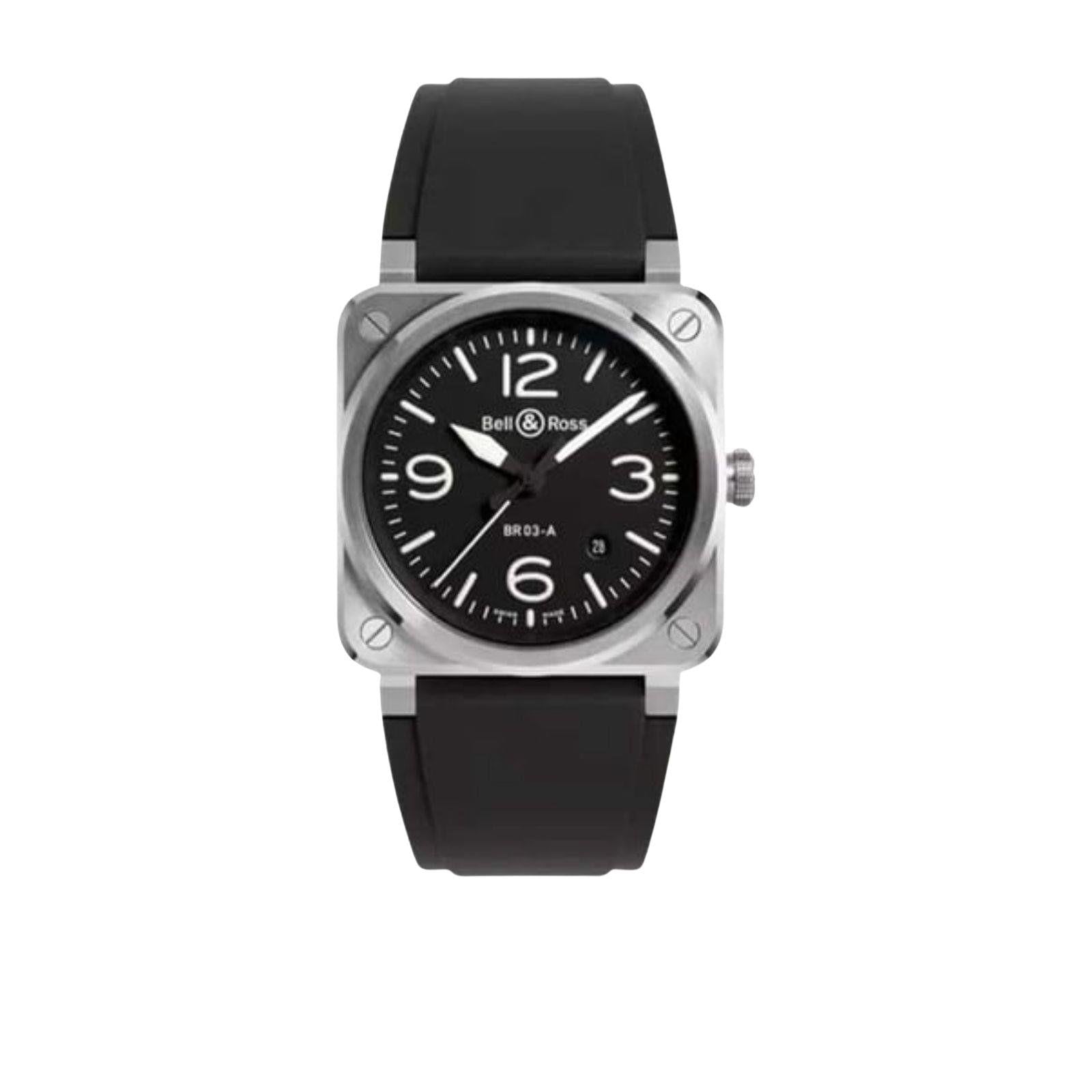 Bell & Ross Instruments BR 03 AUTO BLACK STEEL