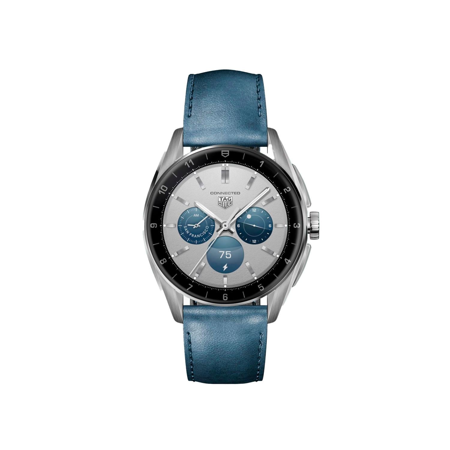 TAG Heuer Connected TAG Heuer Connected Calibre E4 Metallic Blue Leather