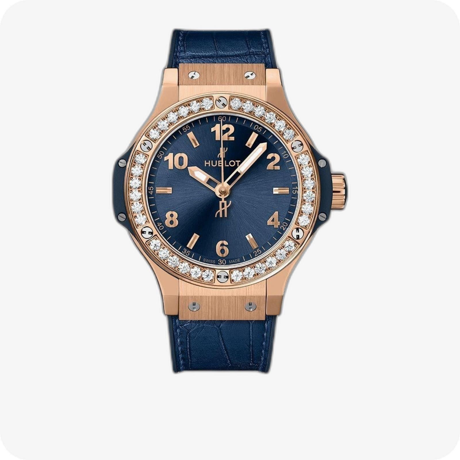 Hublot Big Bang Gold Blue Diamonds