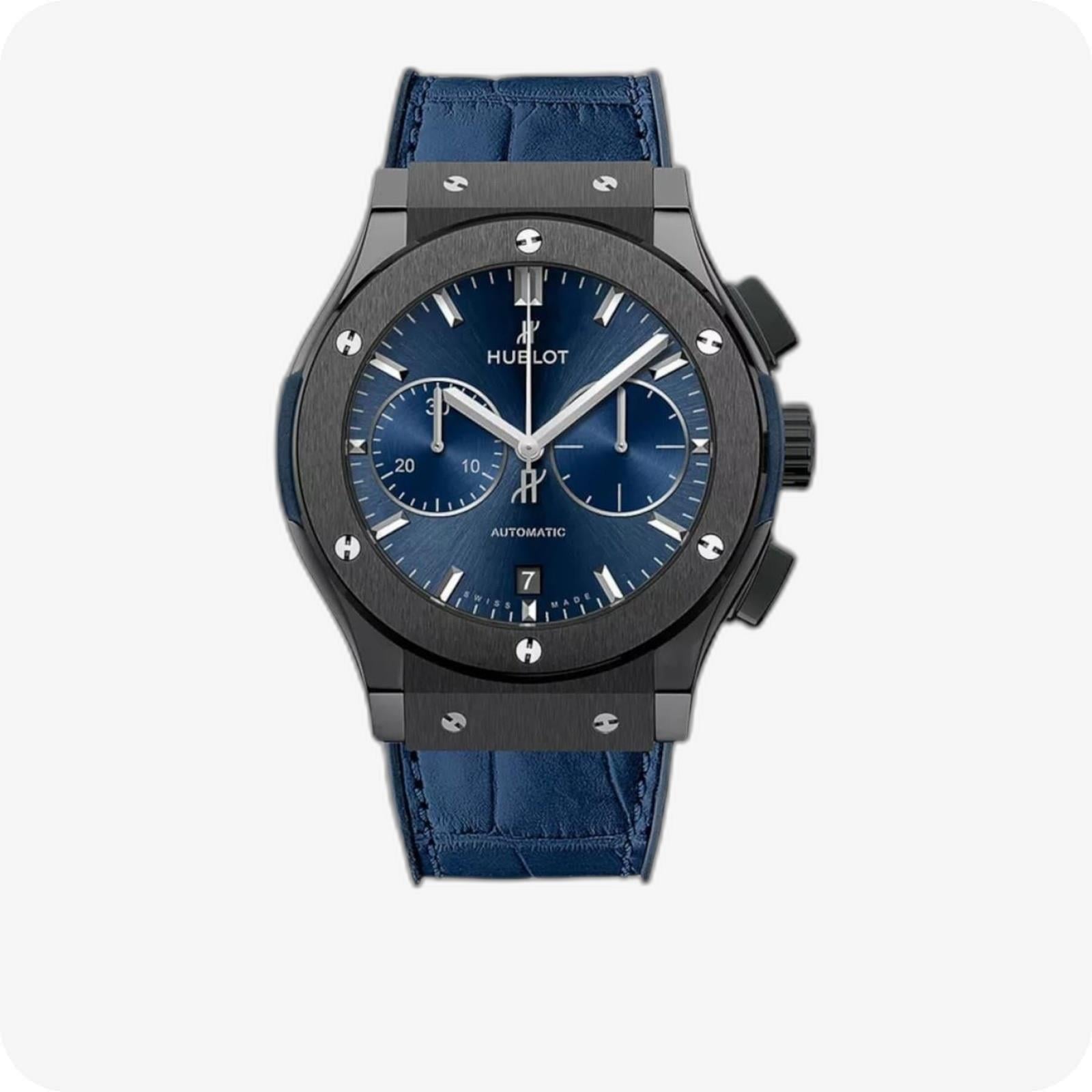 Hublot Classic Fusion Ceramic Blue Chronograph