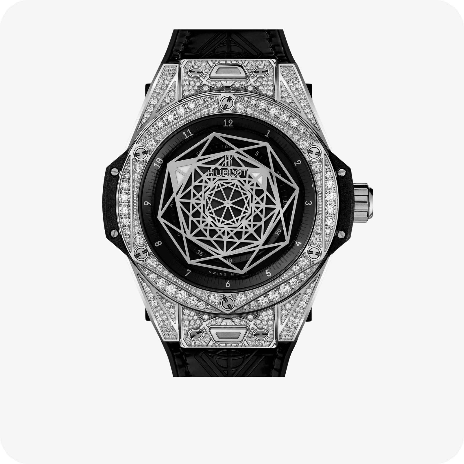 Hublot Big Bang Sang Bleu Steel Pavé