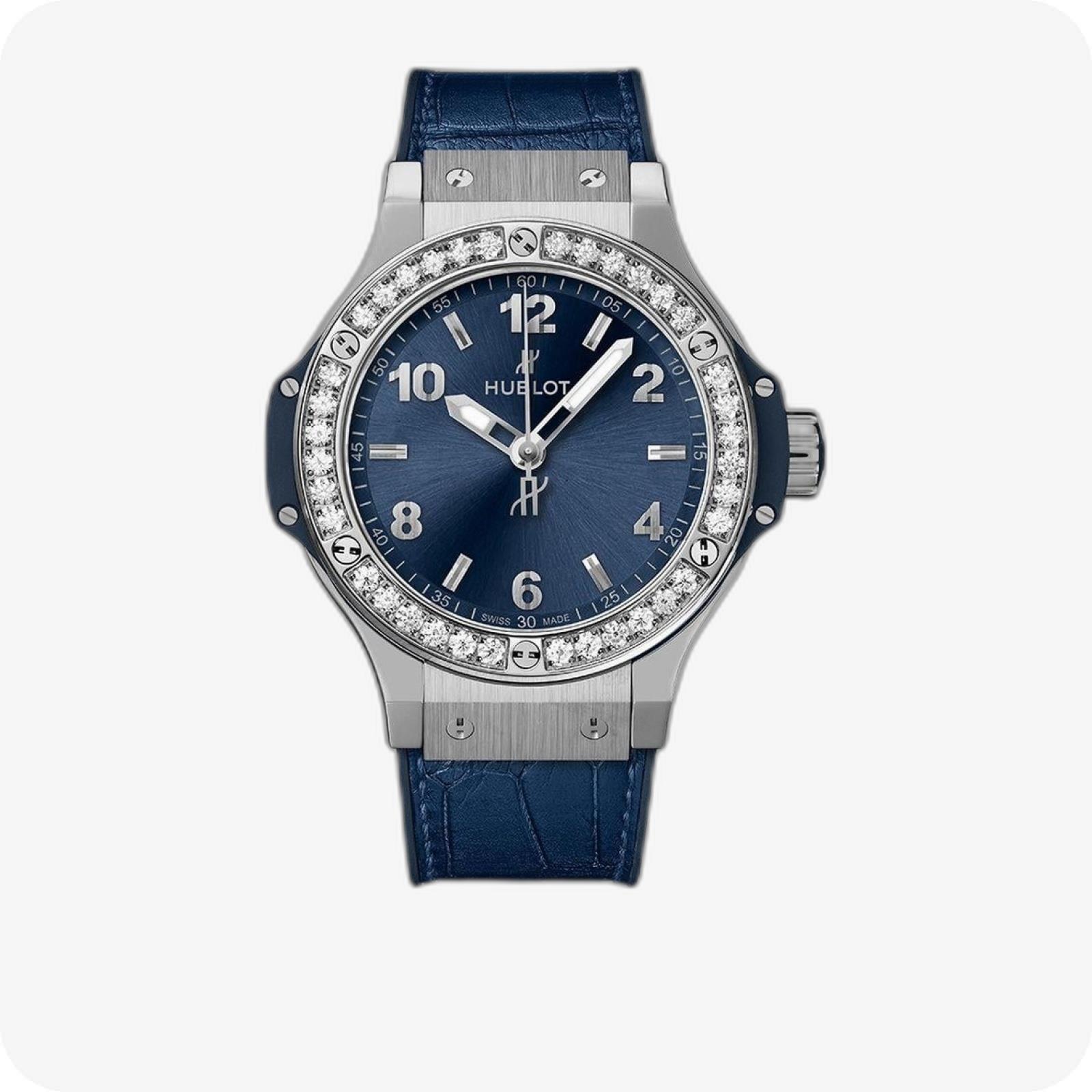 Hublot Big Bang Steel Blue Diamonds