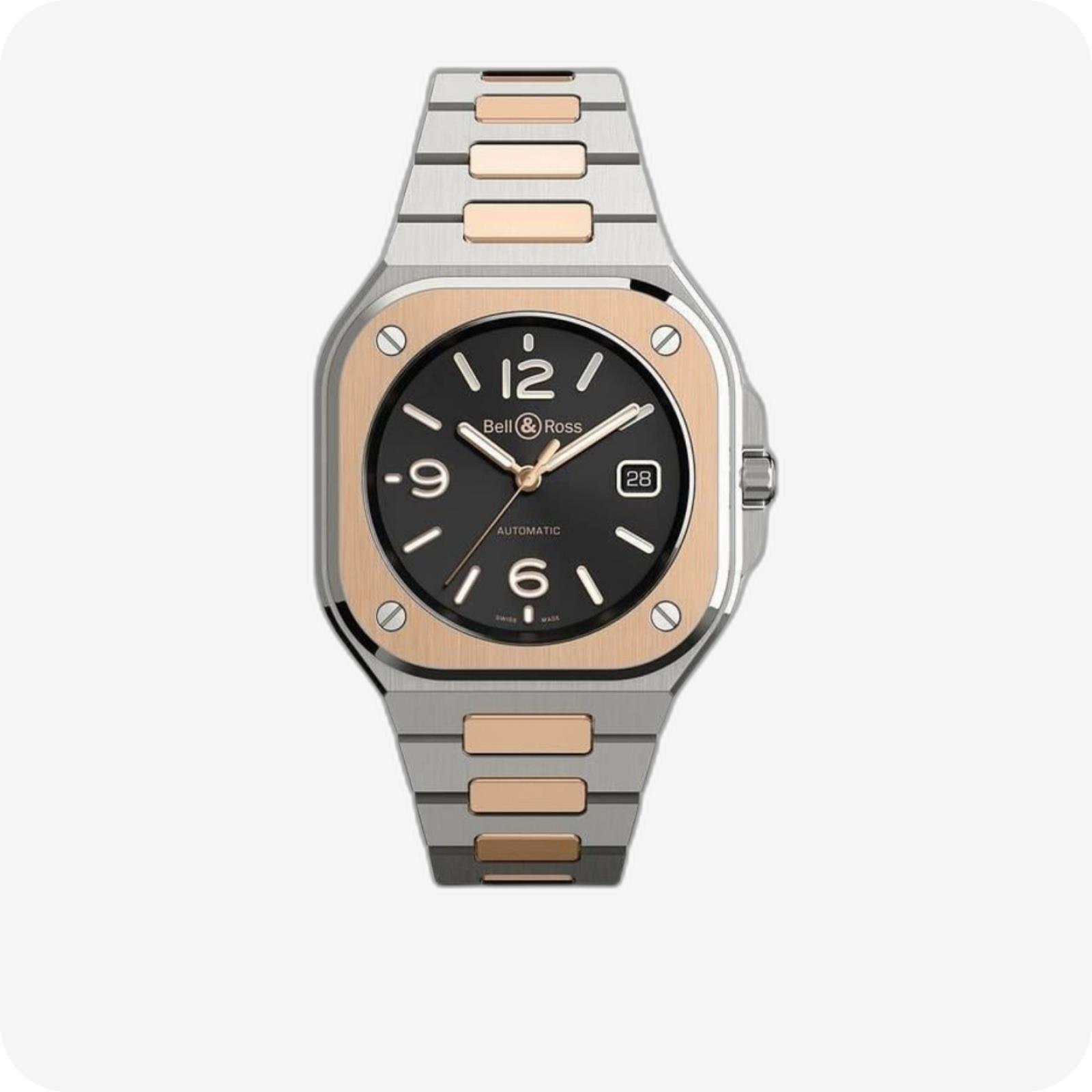 Bell & Ross Urban Auto Black Steel & Gold