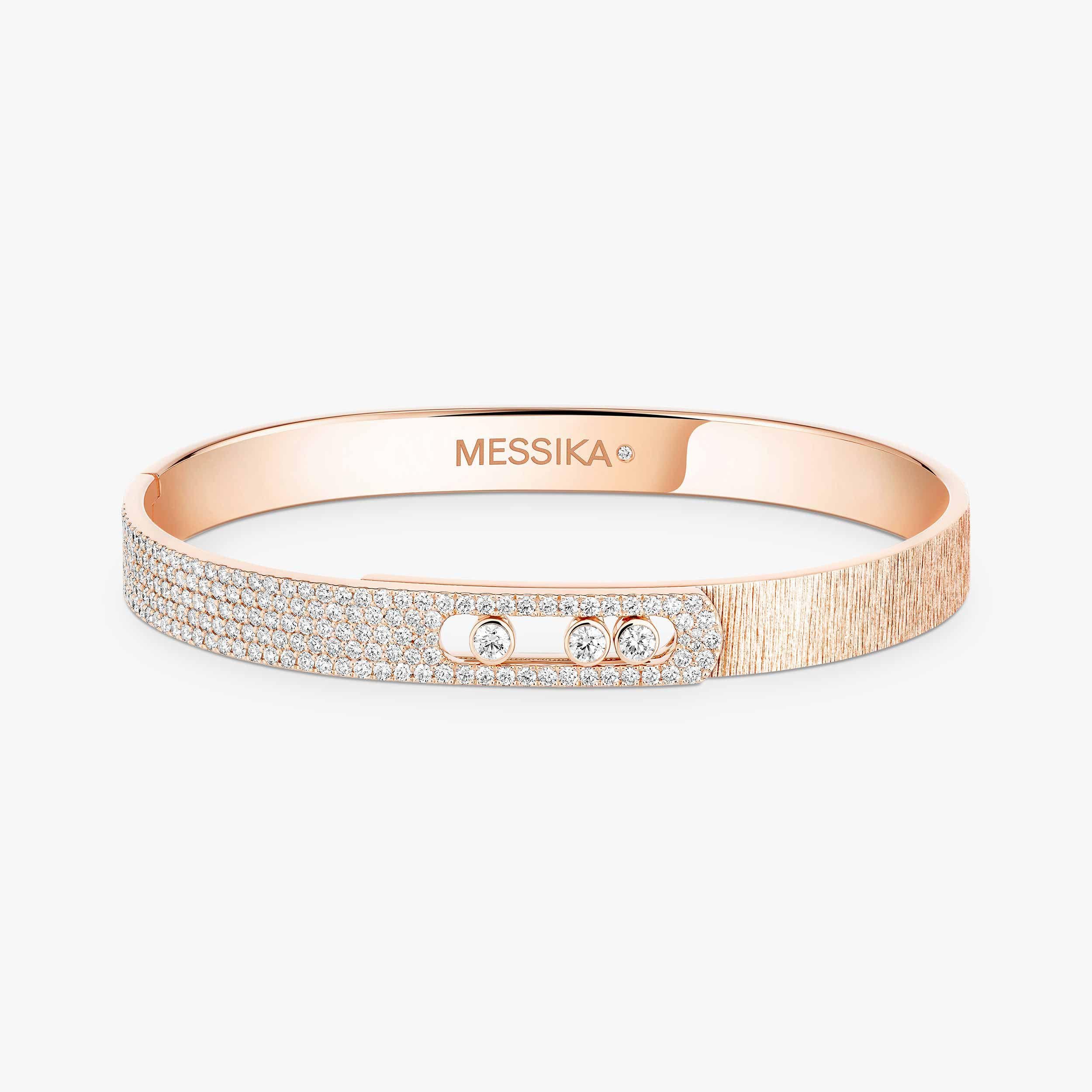 Messika MOVE NOA Move Noa Ciselé half pavé bangle