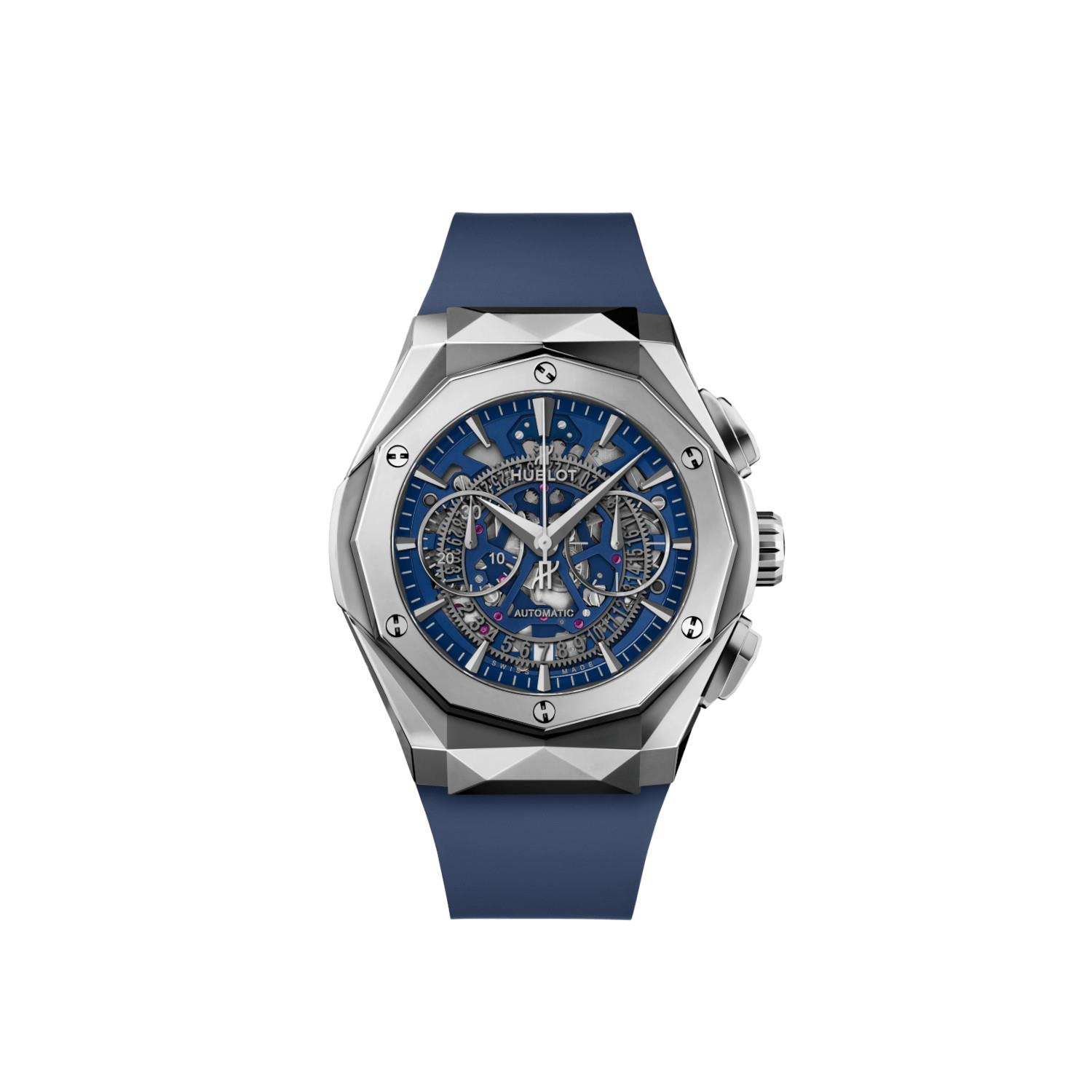 Hublot Classic Fusion Aerofusion Chronograph Orlinski Titanyum Blue