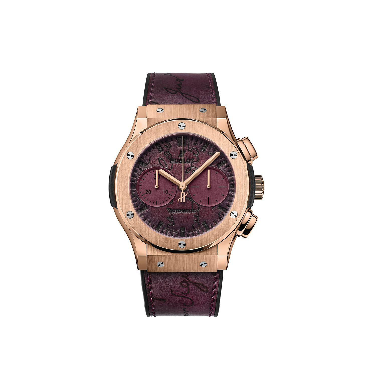 Hublot Classic Fusion Chronograph Berluti Scritto Bordeaux