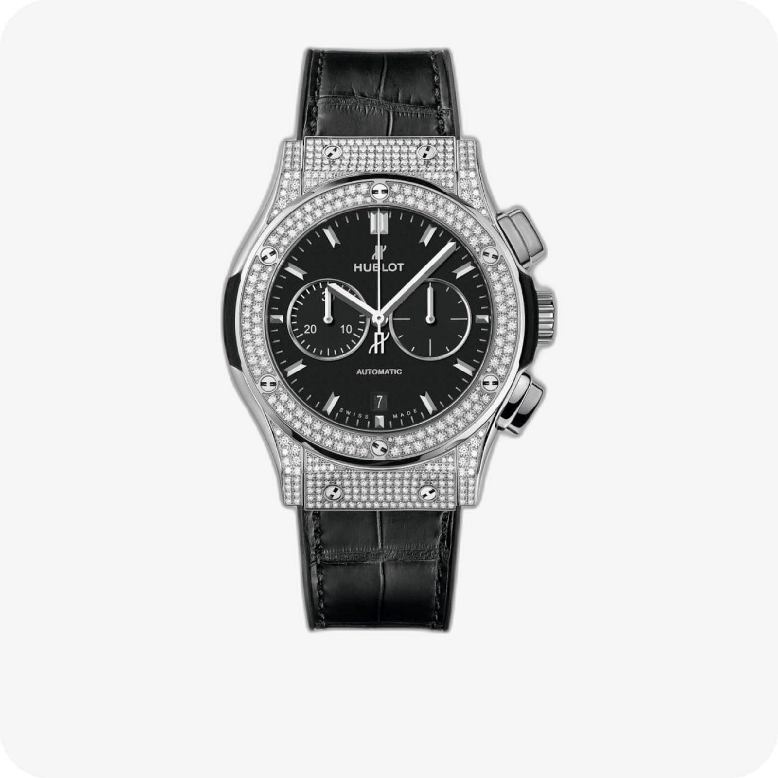 Hublot Classic Fusion Chronograph Titanium Pavé