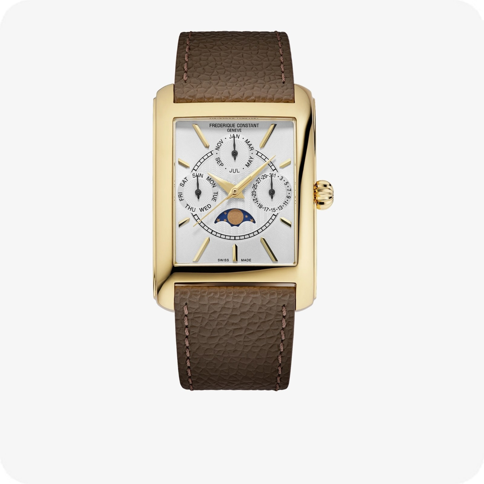 Frederique Constant Classics Carrée Calendar Moonphase
