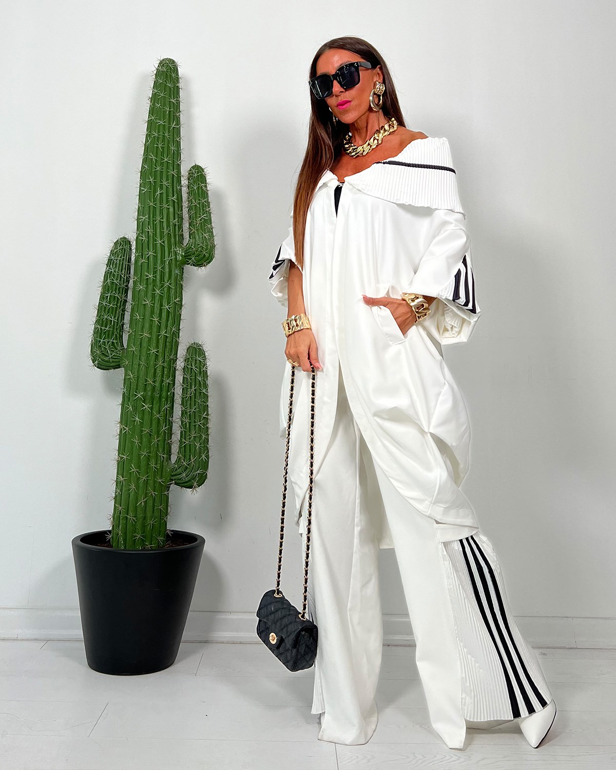 Adriana Trençkot Beyaz