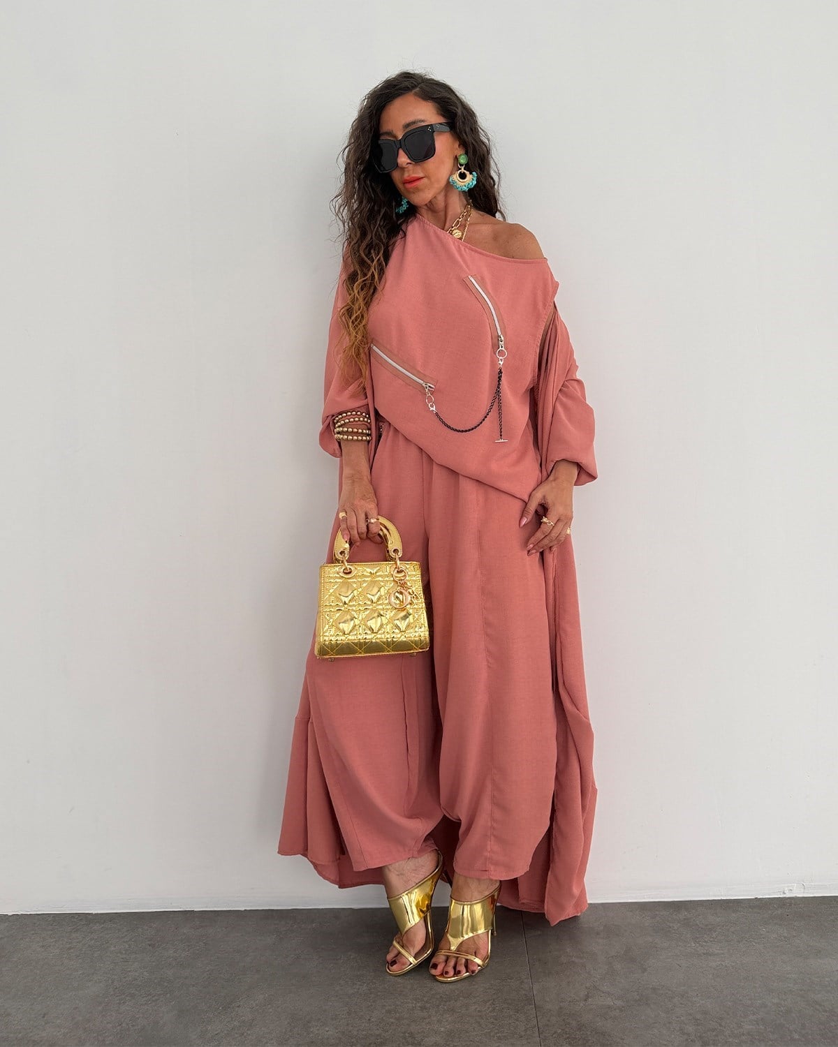 Aida Üçlü Takım Pembe