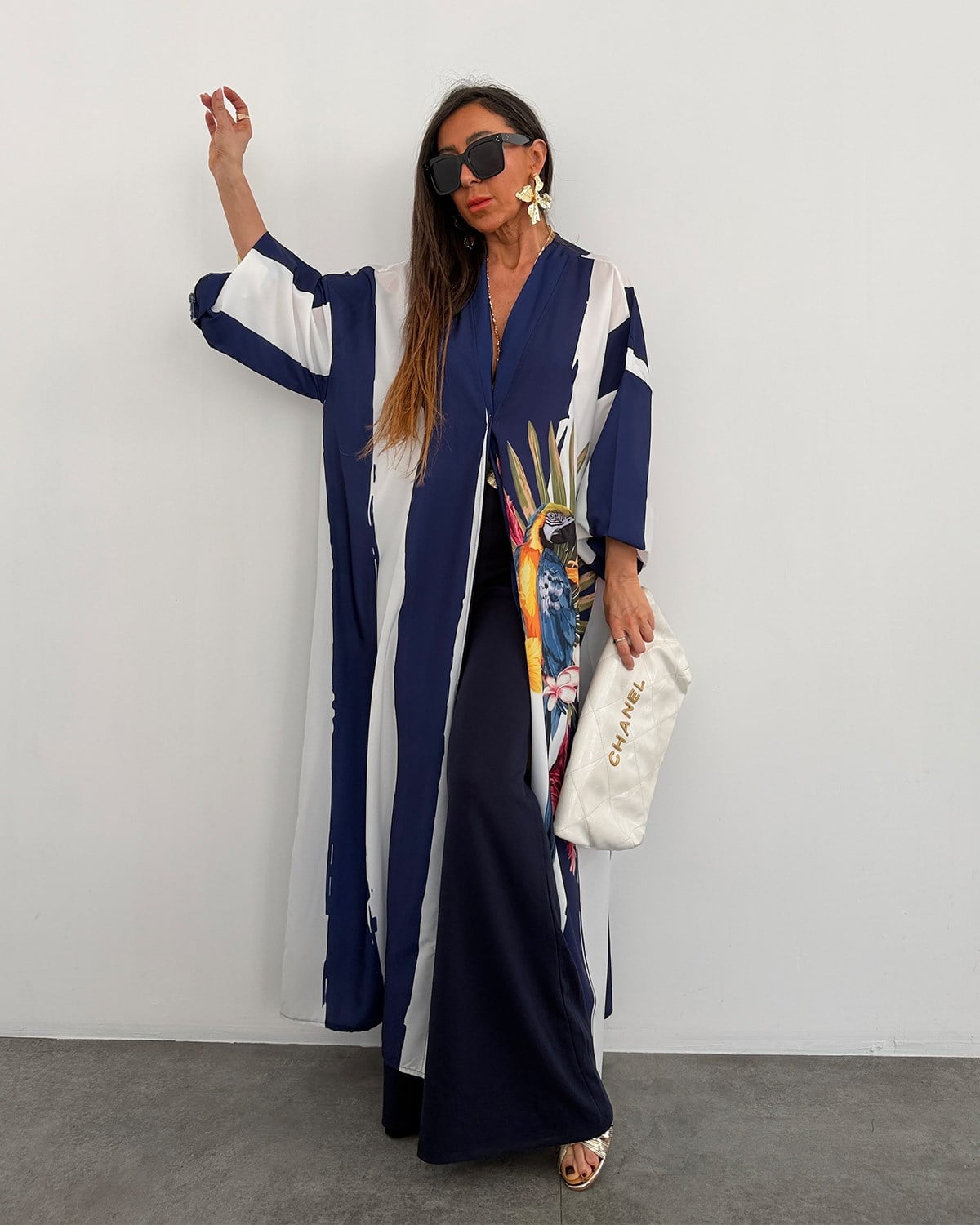 Amore Kimono Papağan Desen