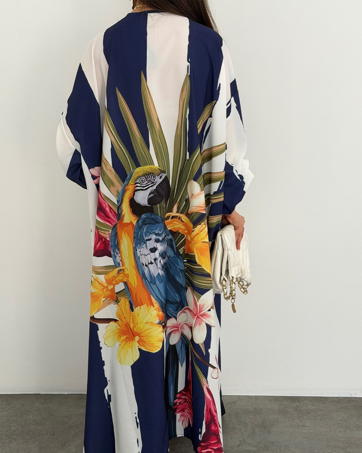 Amore Kimono Papağan Desen