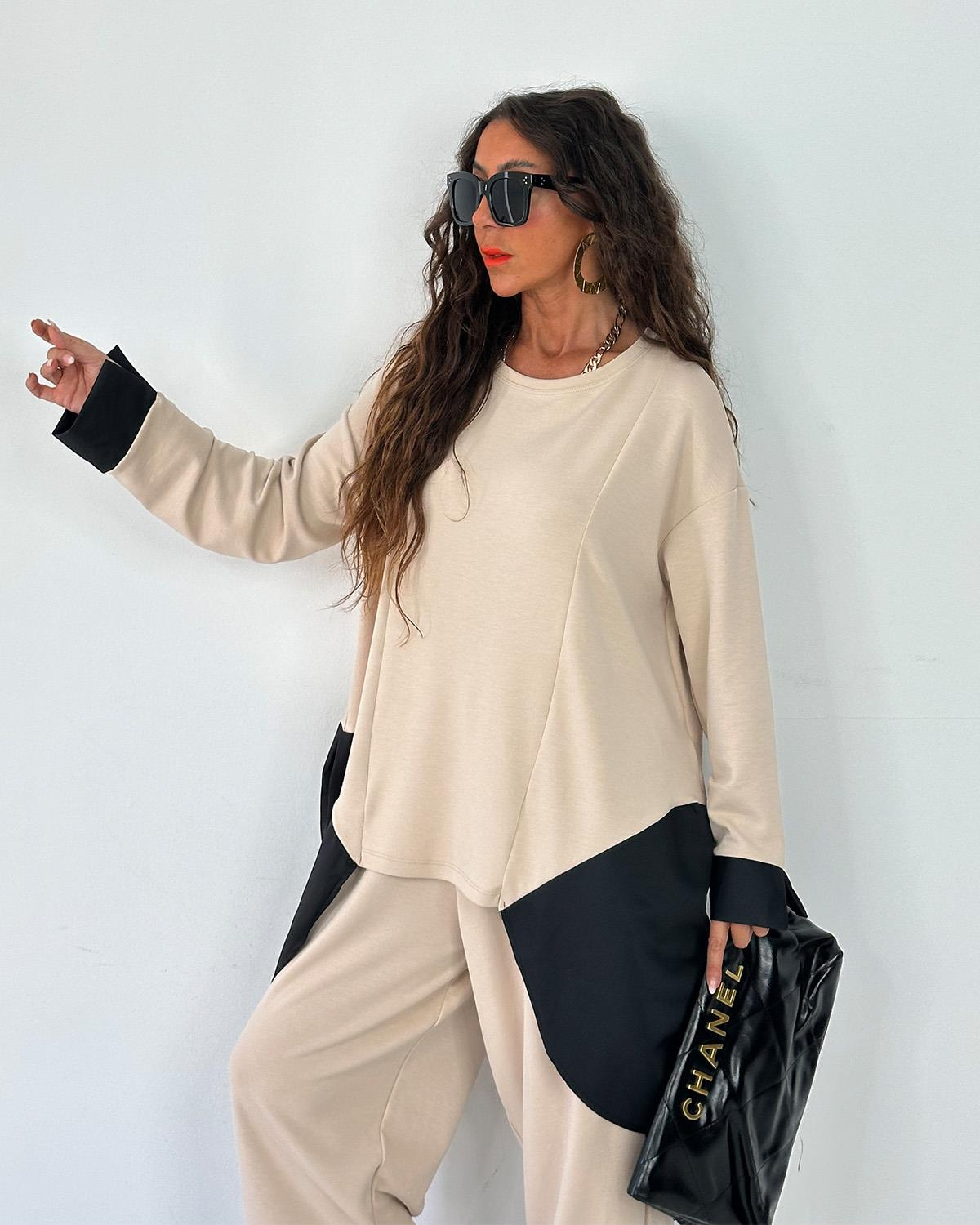 Anjelika Takım Bej