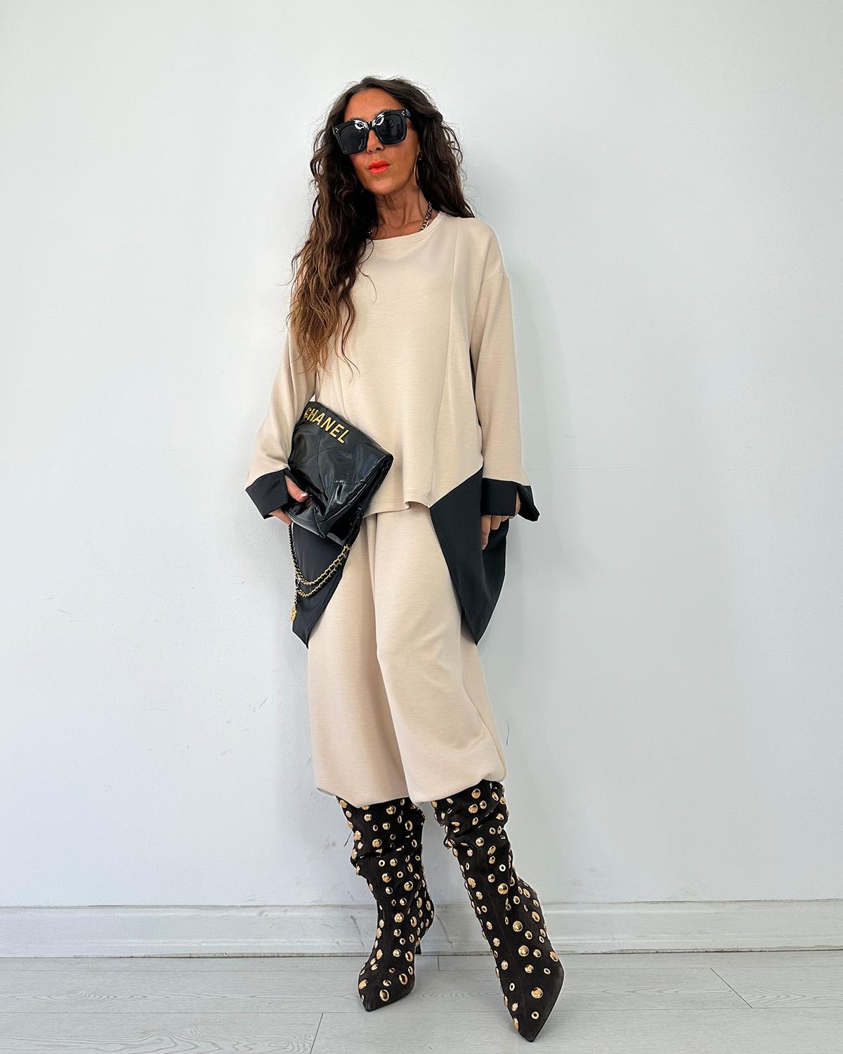 Anjelika Takım Bej