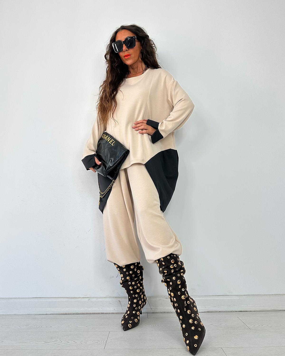 Anjelika Takım Bej