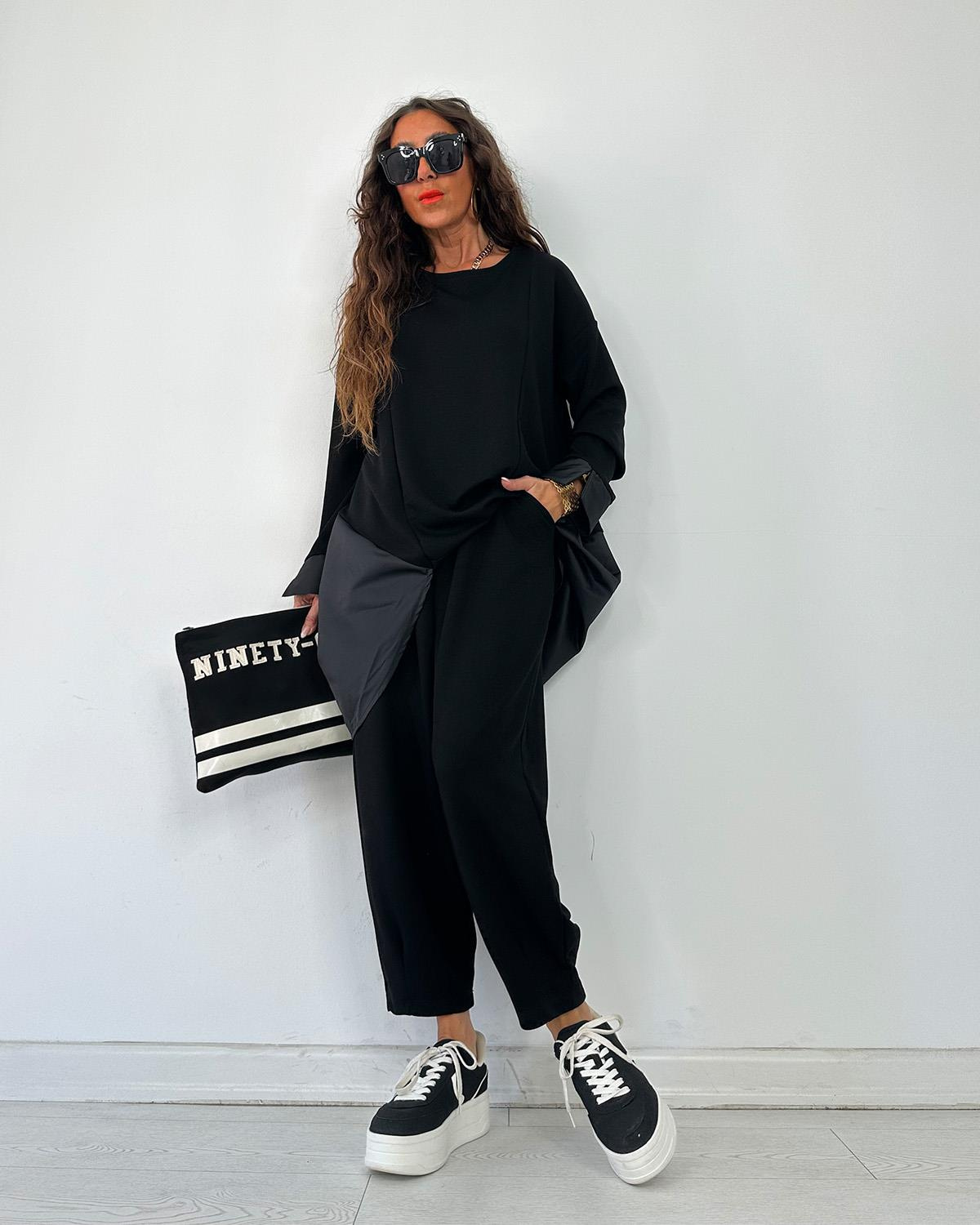Anjelika Takım Siyah