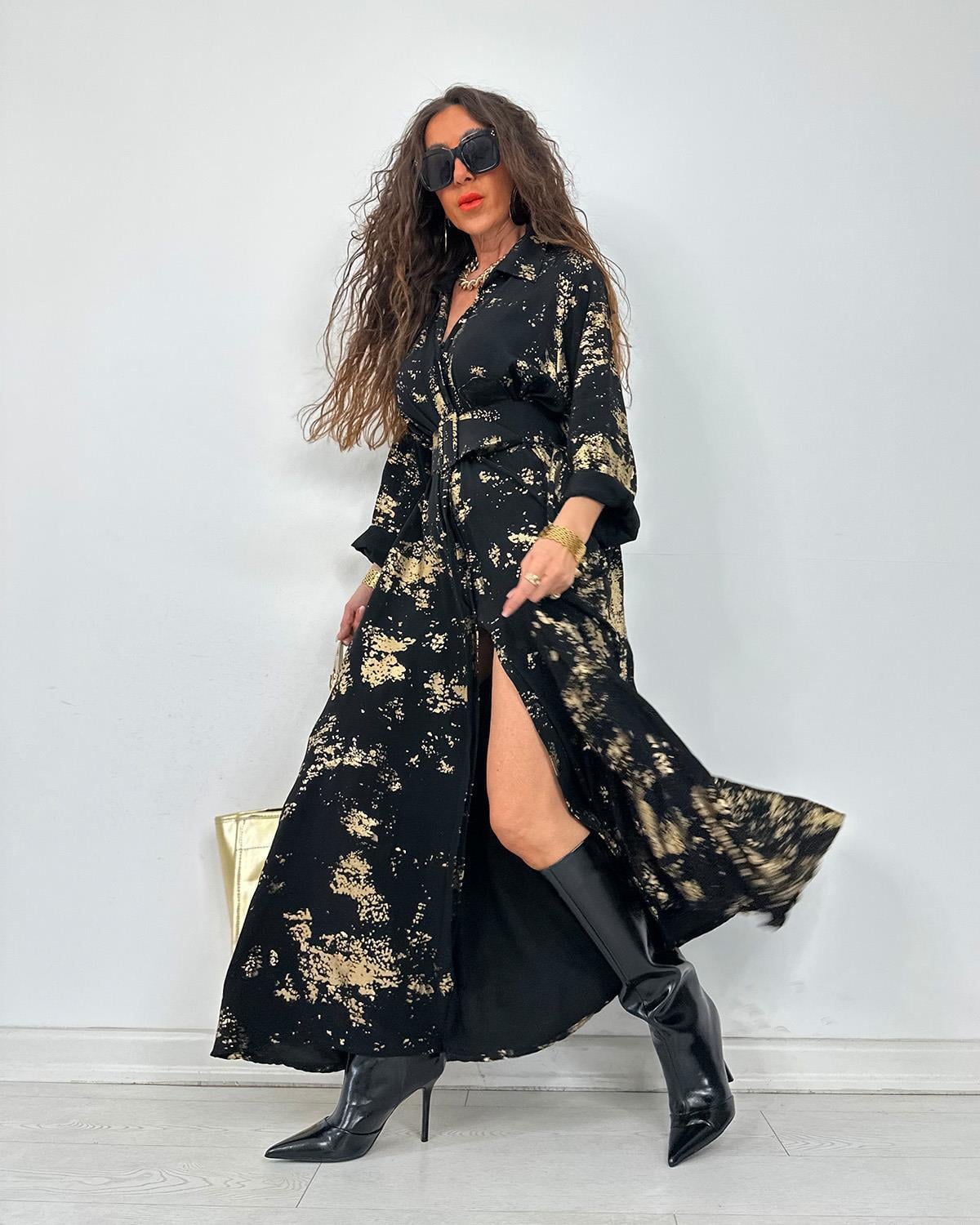 Barbello Elbise Gold