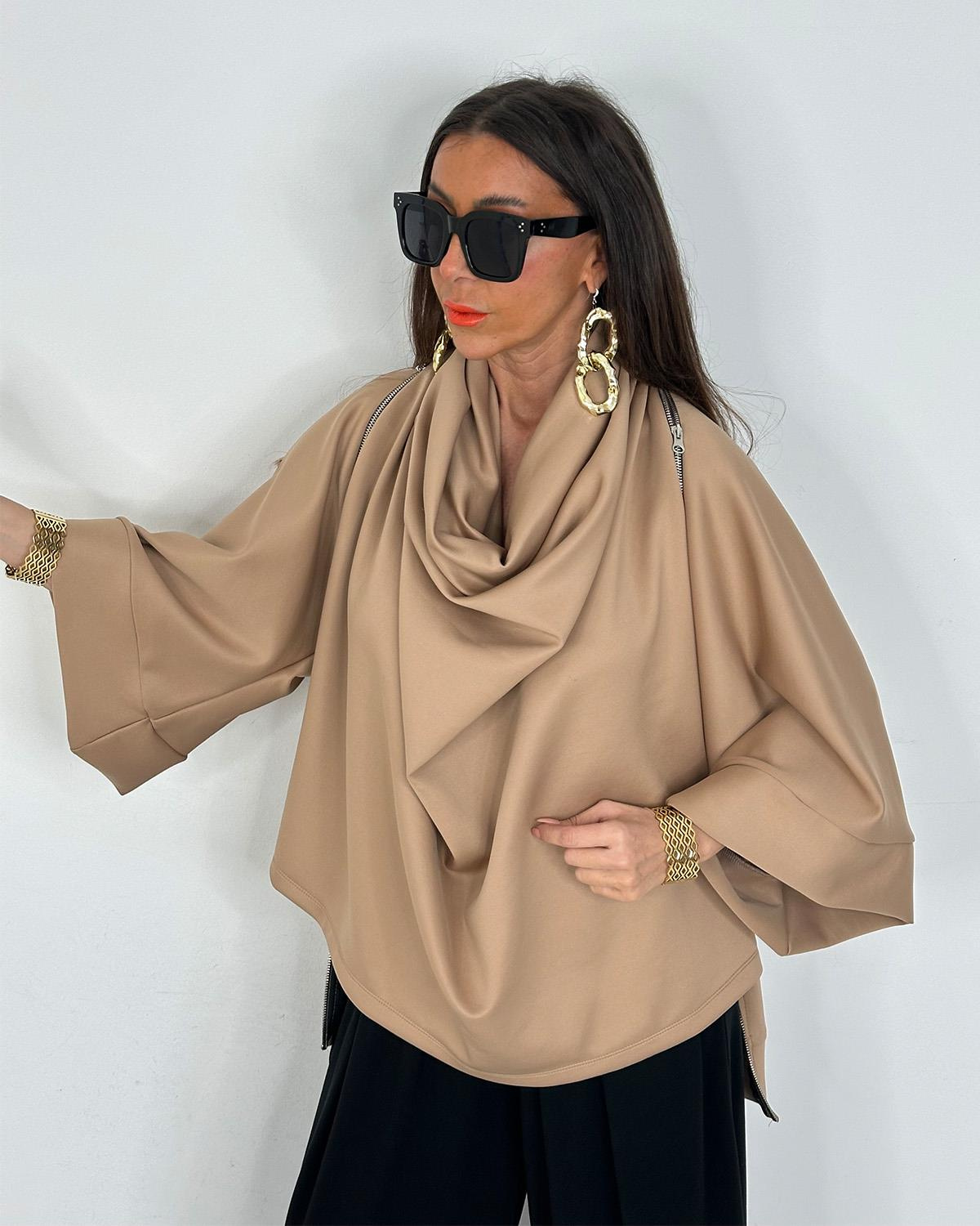 Bella Bluz Camel (ÖN SİPARİŞ)