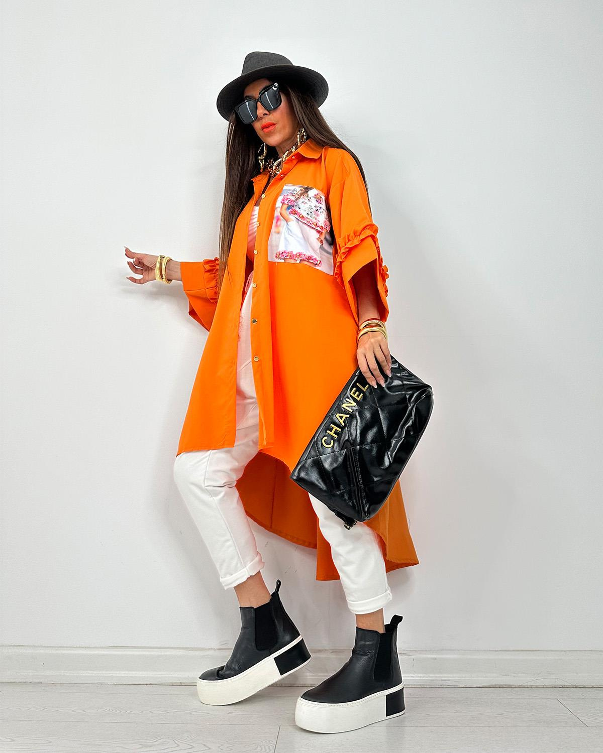 Beneto Tunik Elbise Orange