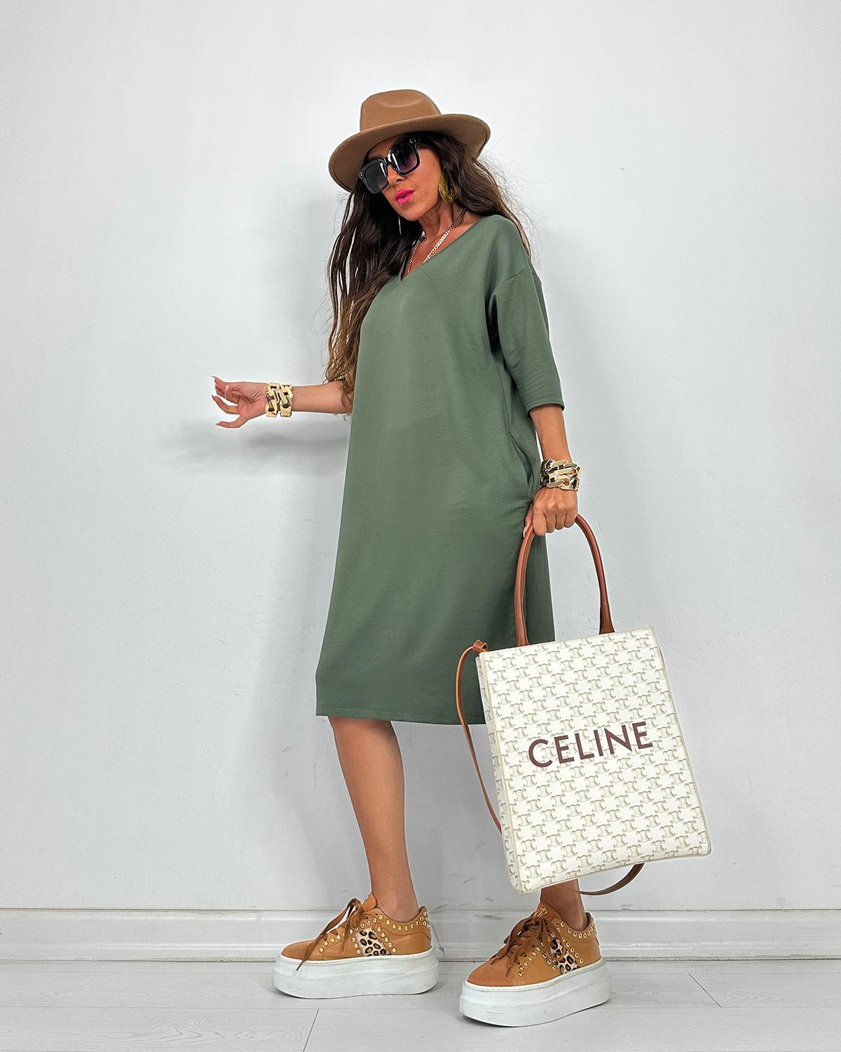 Coco Elbise Haki