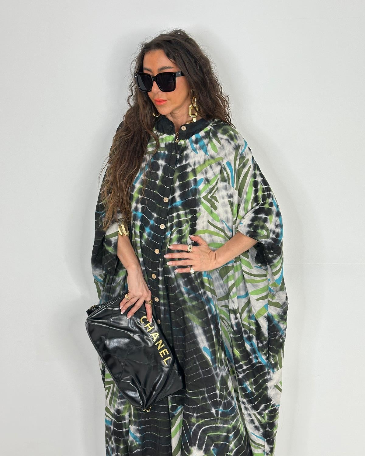 Como Batik Elbise Siyah