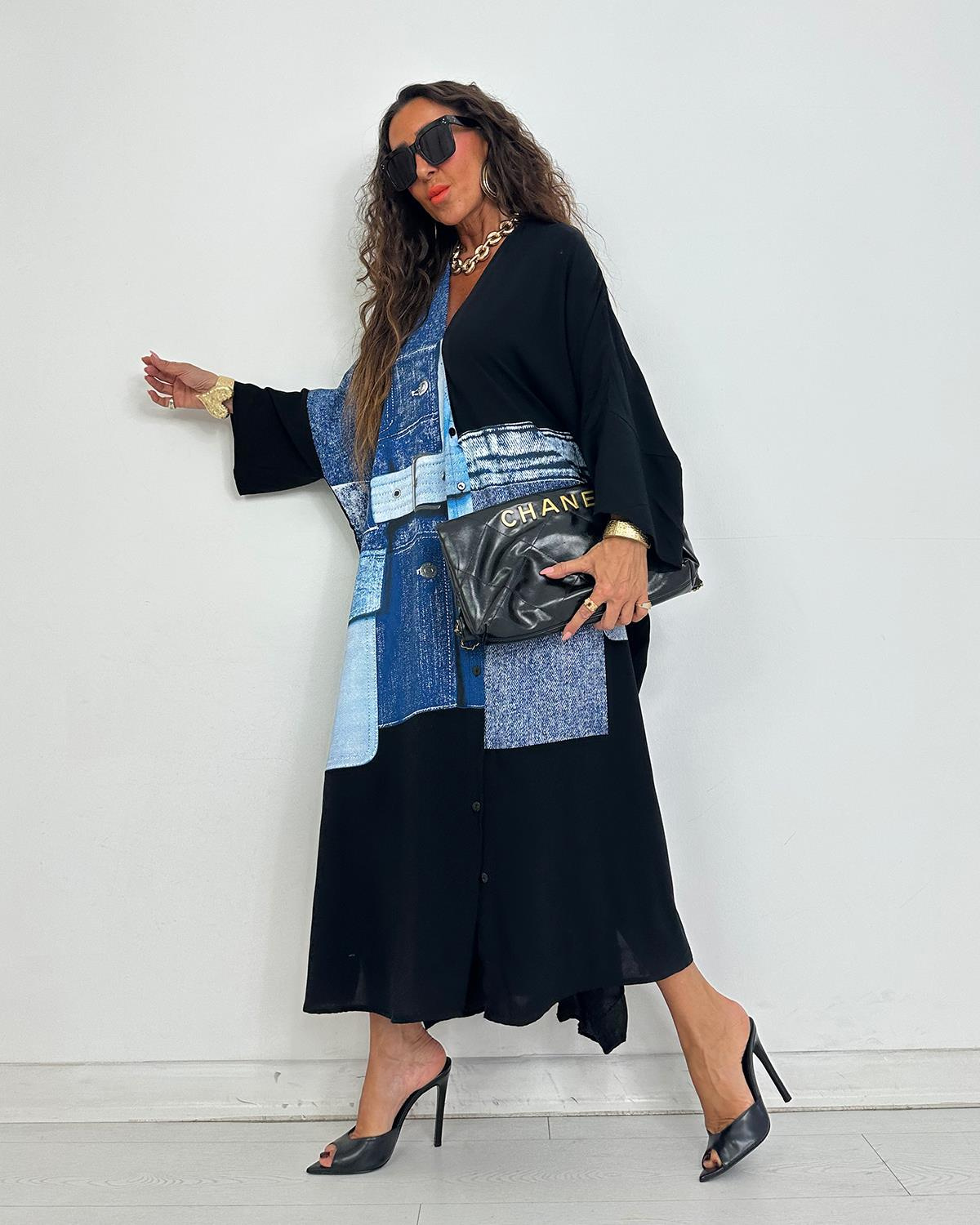 Denim Elbise