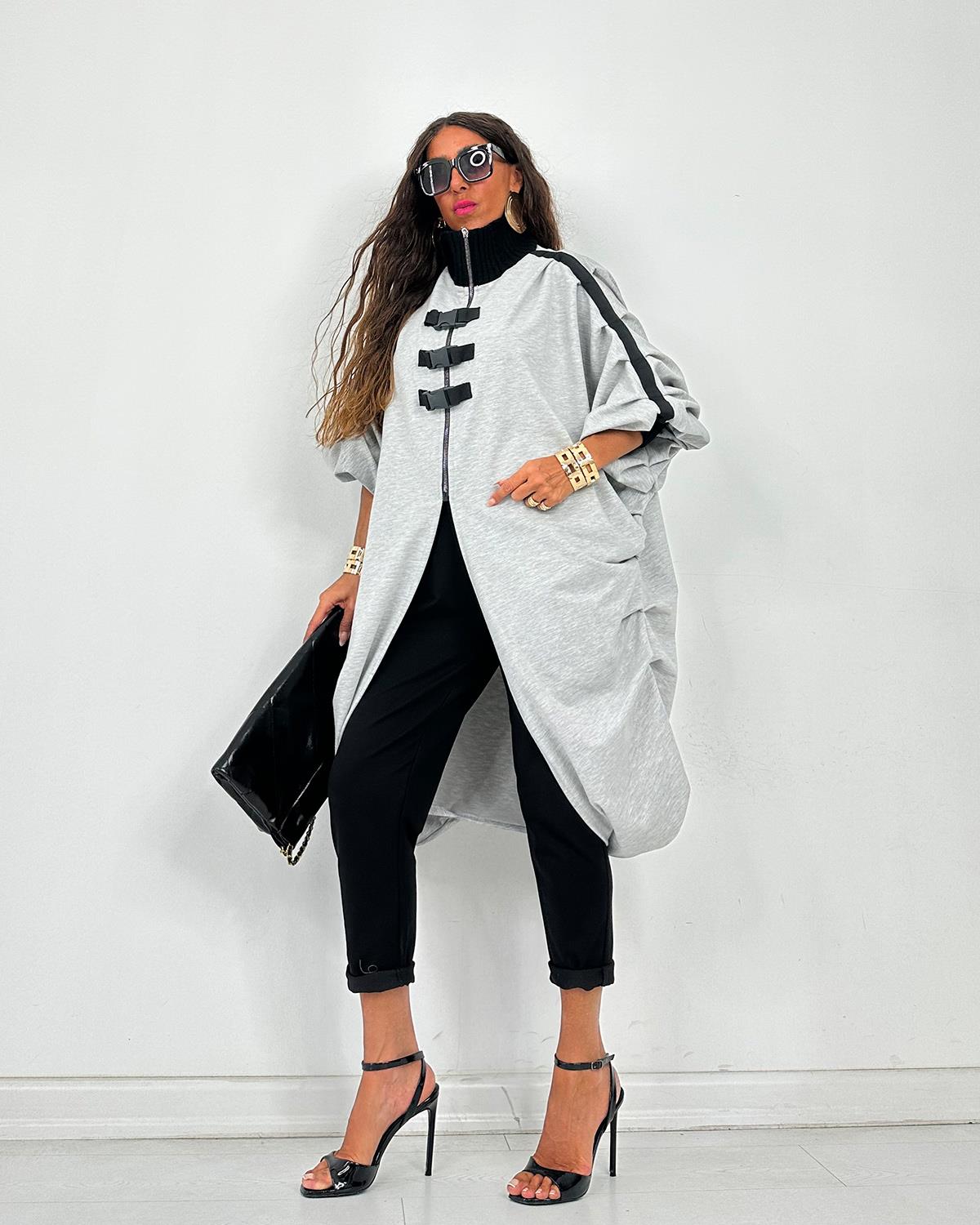 Diana Tunik Ceket Gri