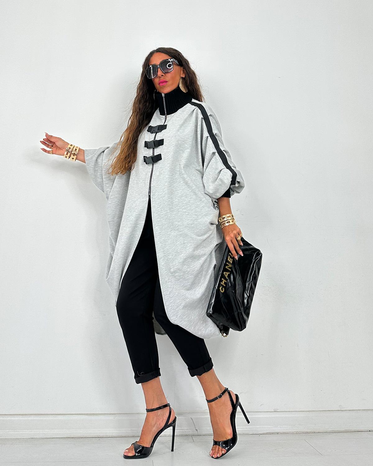 Diana Tunik Ceket Gri