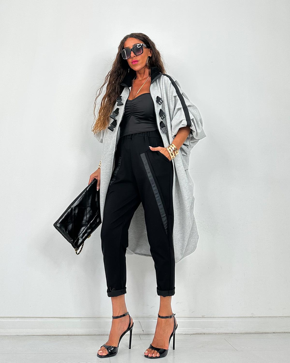 Diana Tunik Ceket Gri