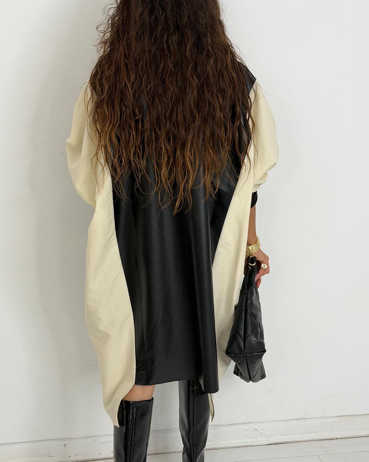 Eliza Tunik Elbise Bej