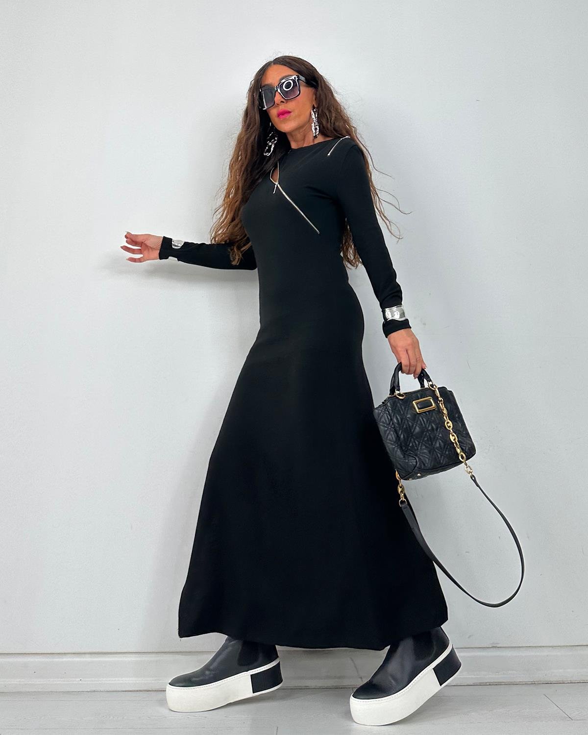Fermuarlı Elbise