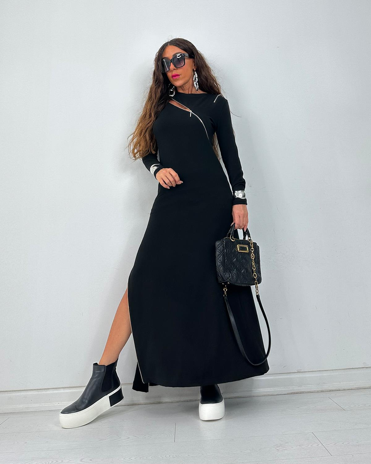 Fermuarlı Elbise