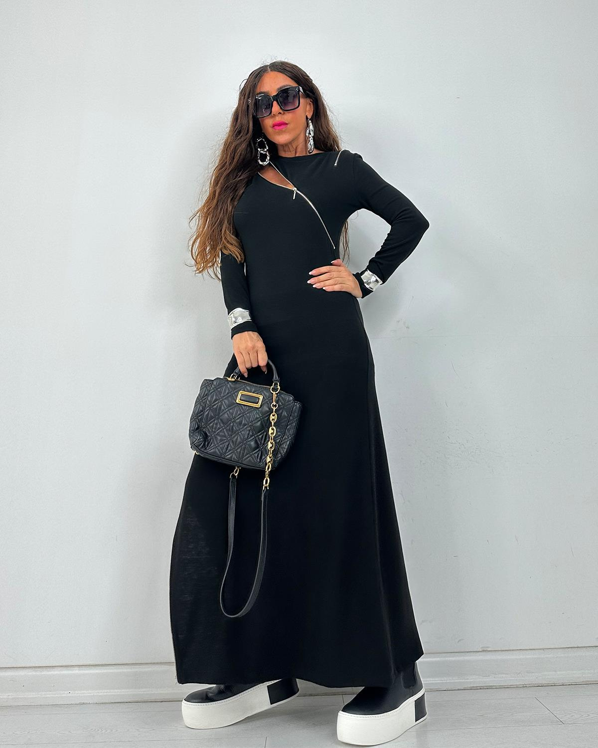Fermuarlı Elbise