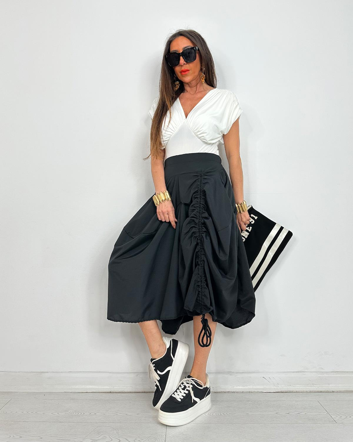 Fiesta Etek Pantolon Siyah